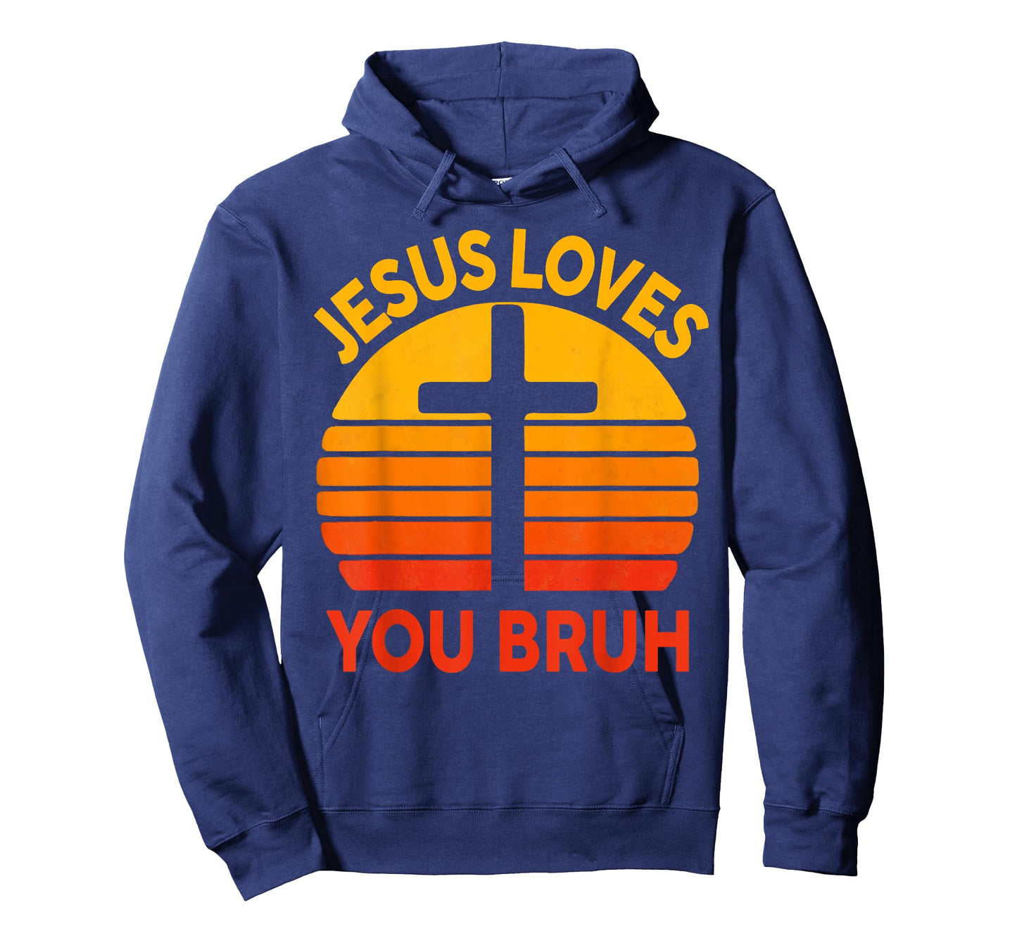 Jesus Loves You Bruh Cross Christian Vintage Faith Based T-Shirt