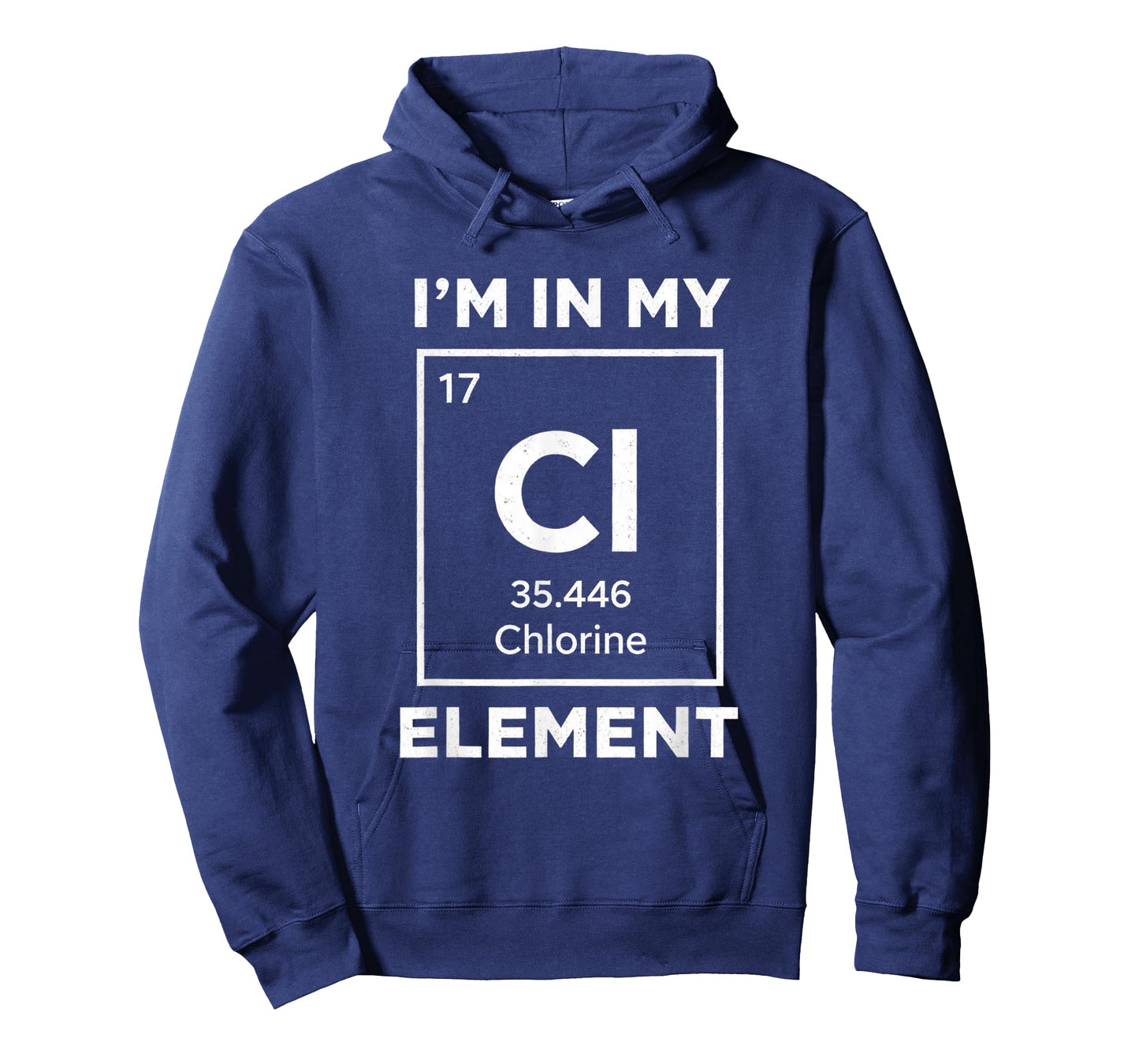 Funny Chlorine Swimmer Graphic I'm in My Element Science Art T-Shirt