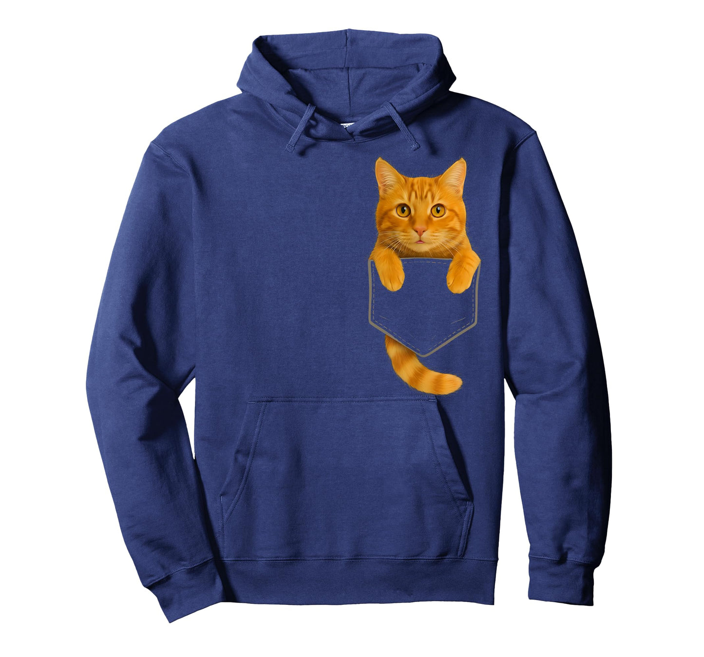 Cute Tabby Cat Pocket Funny Gifts Cat Mom Cat Dad Cat Lover T-Shirt