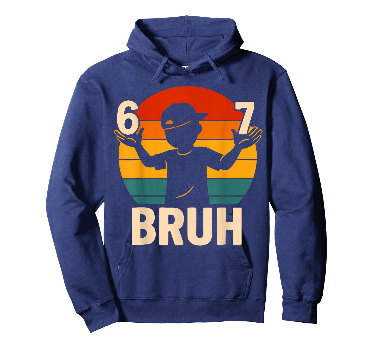 67 Bruh Retro Boy 6 7 Meme Kids Kindergarten Teen Funny 6-7 T-Shirt