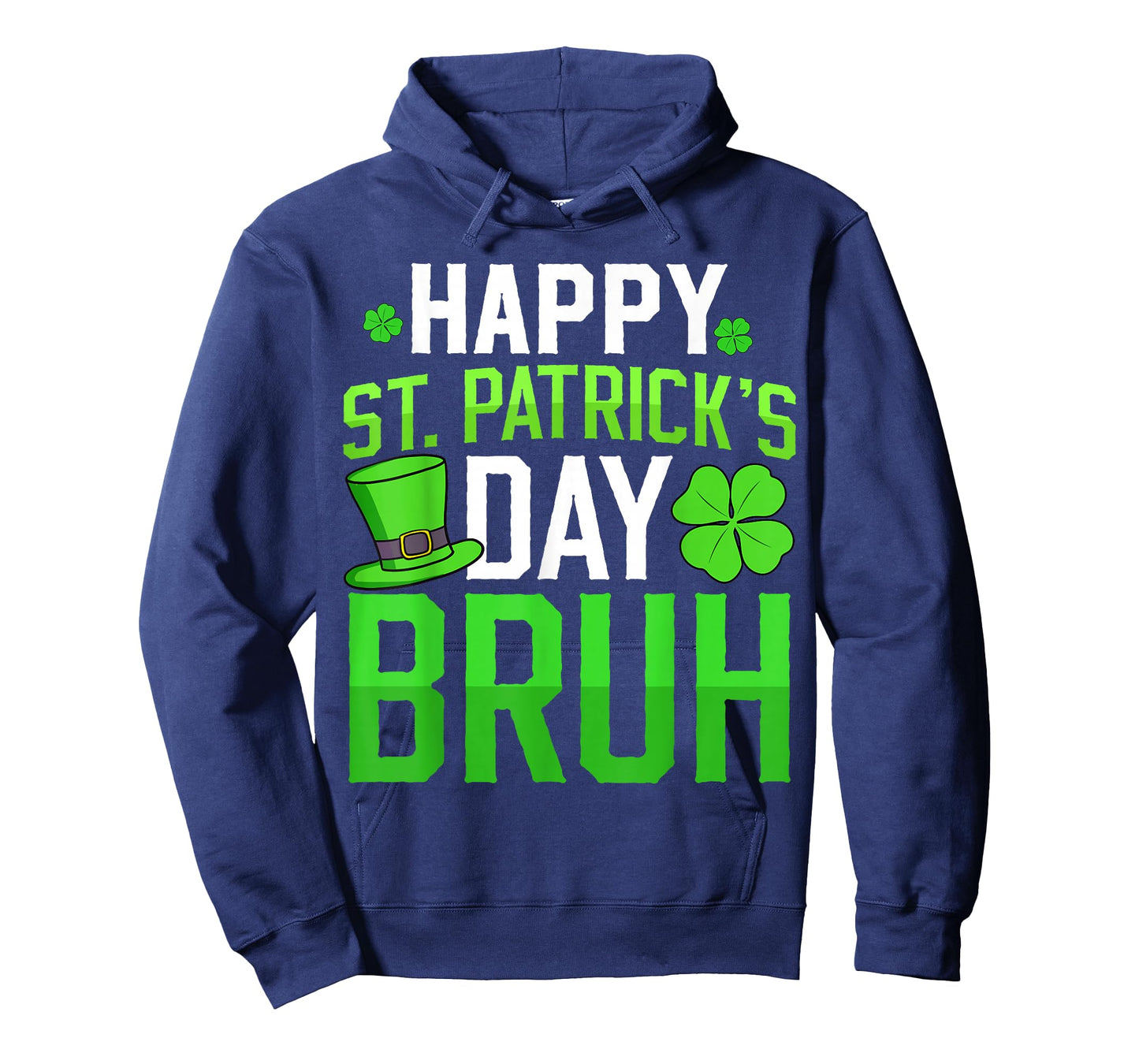 Happy St Patricks Day Bruh Kids Boys Lucky Clover Shamrock T-Shirt