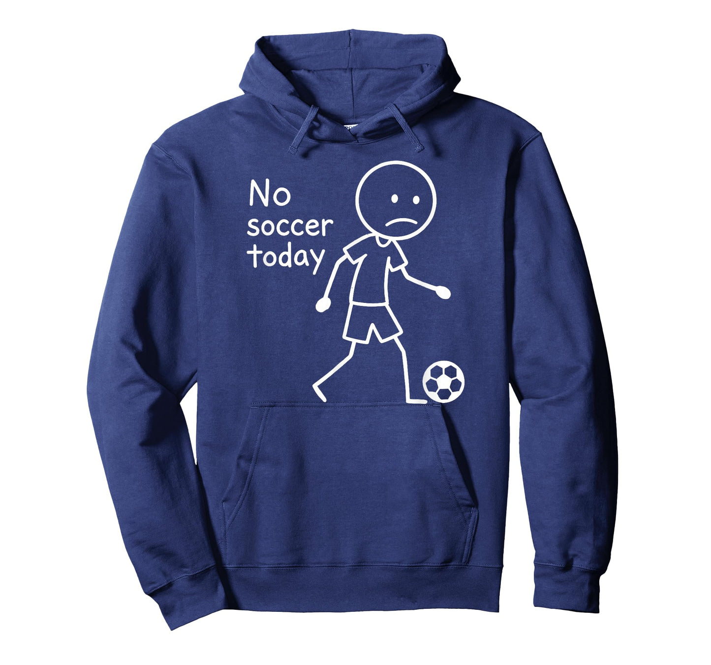 No Soccer Today, Funny Sad Stickfigure Soccer Player T-Shirt