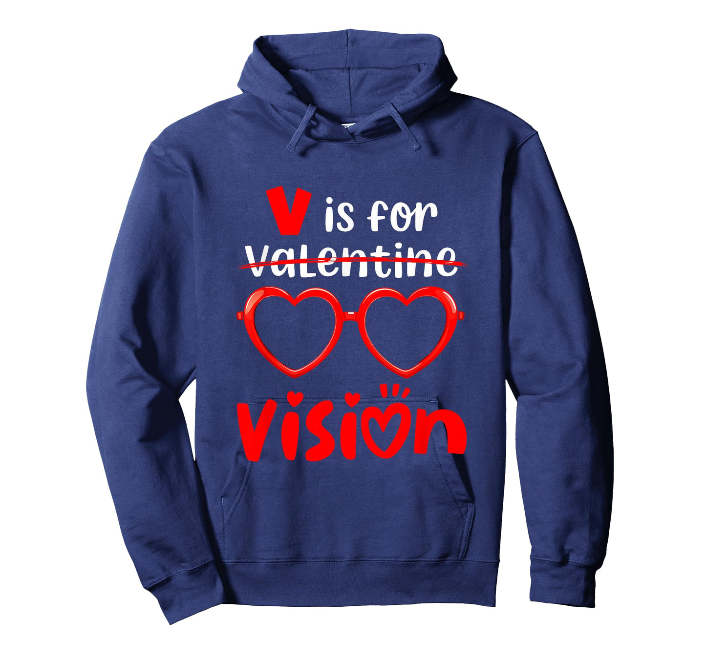 V is for Vision Optometry Ophthalmologist Valentine T-Shirt