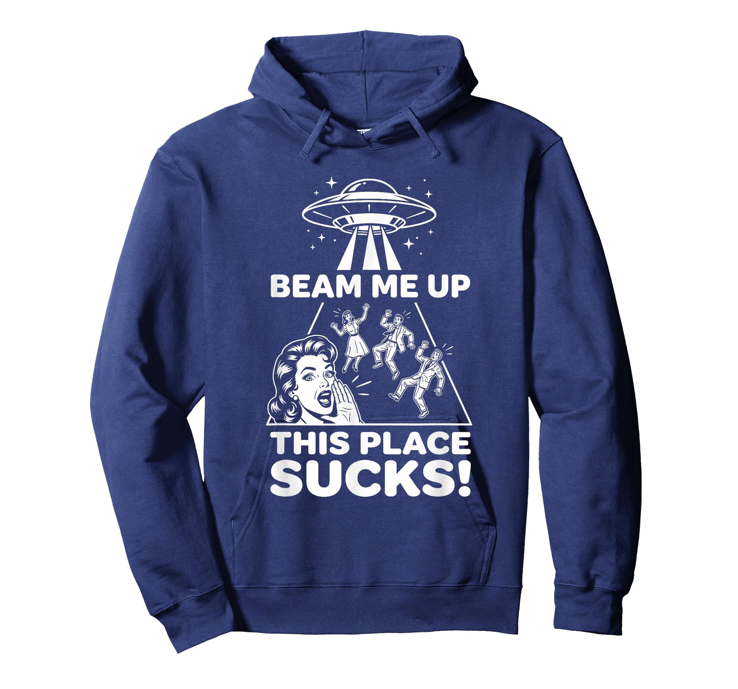 Funny Beam Me Up This Place Sucks Alien UFO T-Shirt