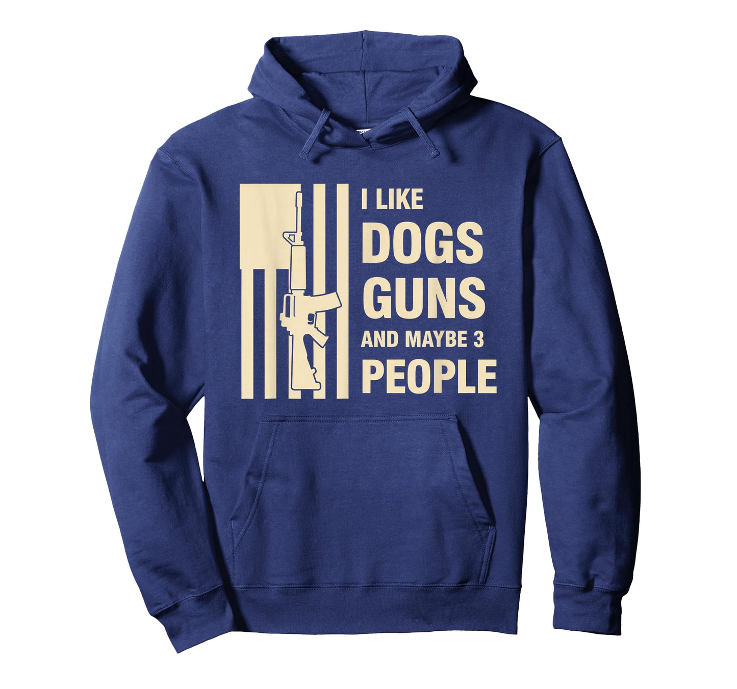 Dog Lover I Like Dogs, Guns and Maybe 3 People T-Shirt