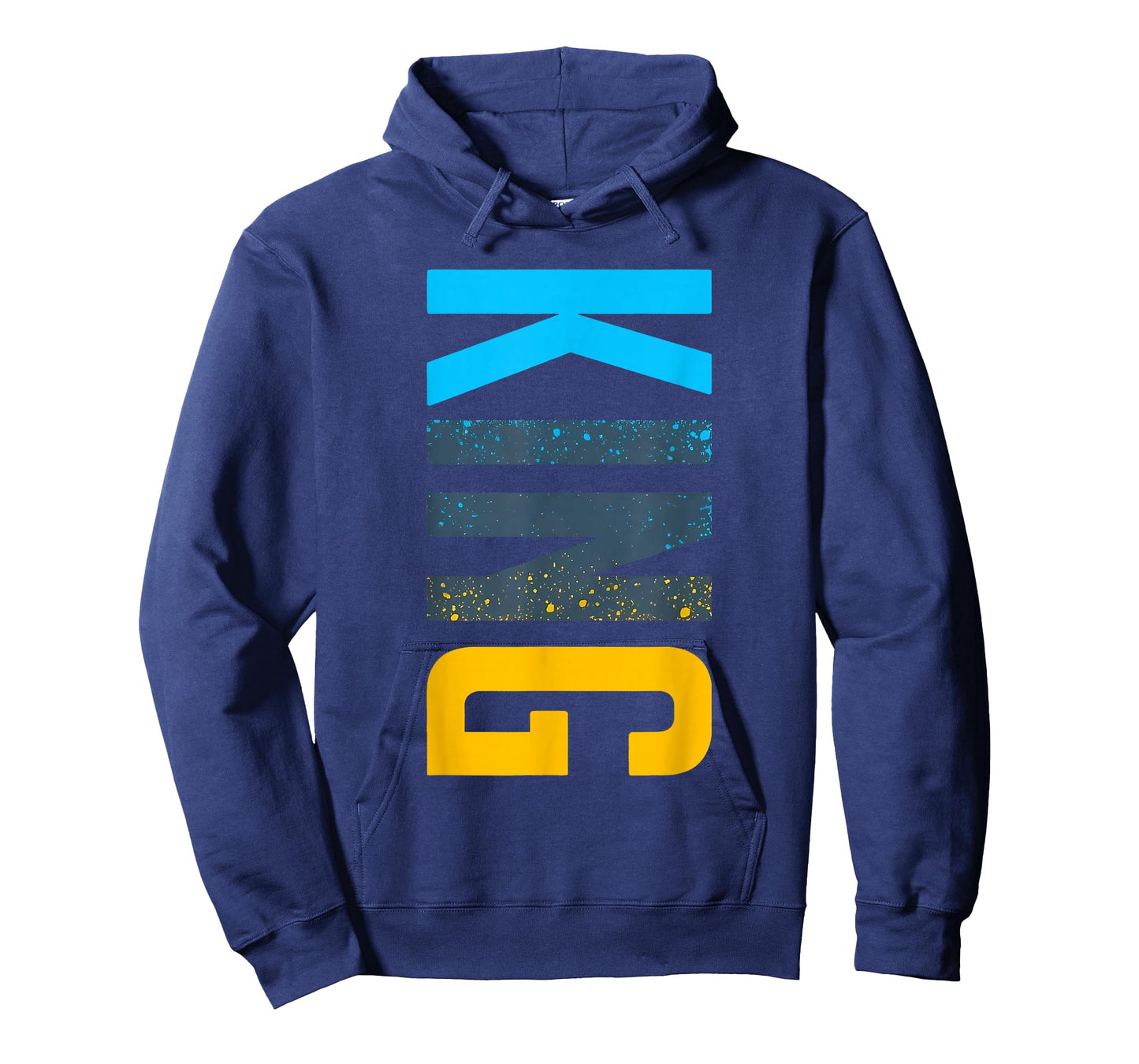 King Vertical Streetwear Matching Gamma Blue T-Shirt