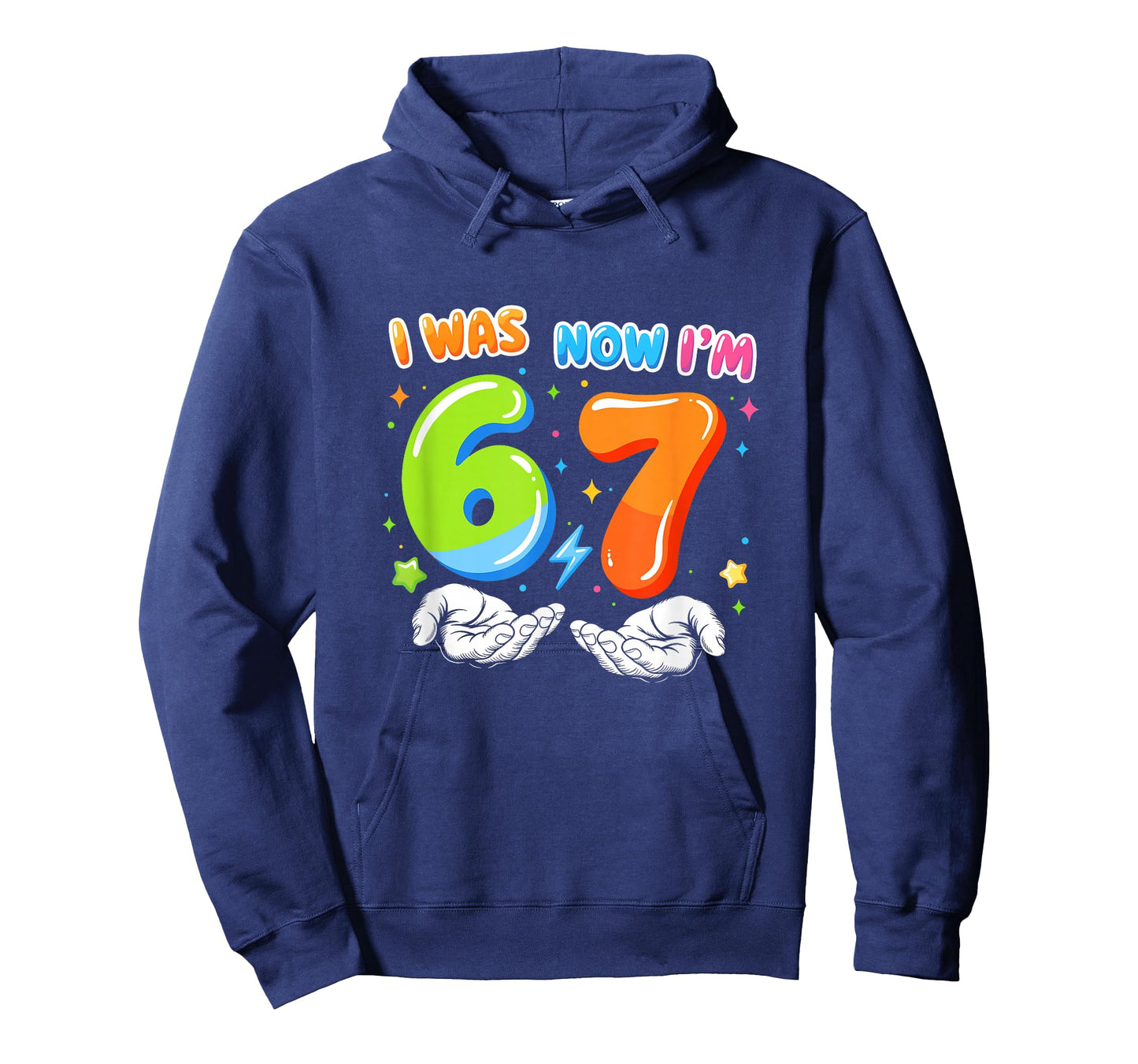 Six Seven Meme Funny 7 Year Old Birthday was 6 Now I'm 7 T-Shirt