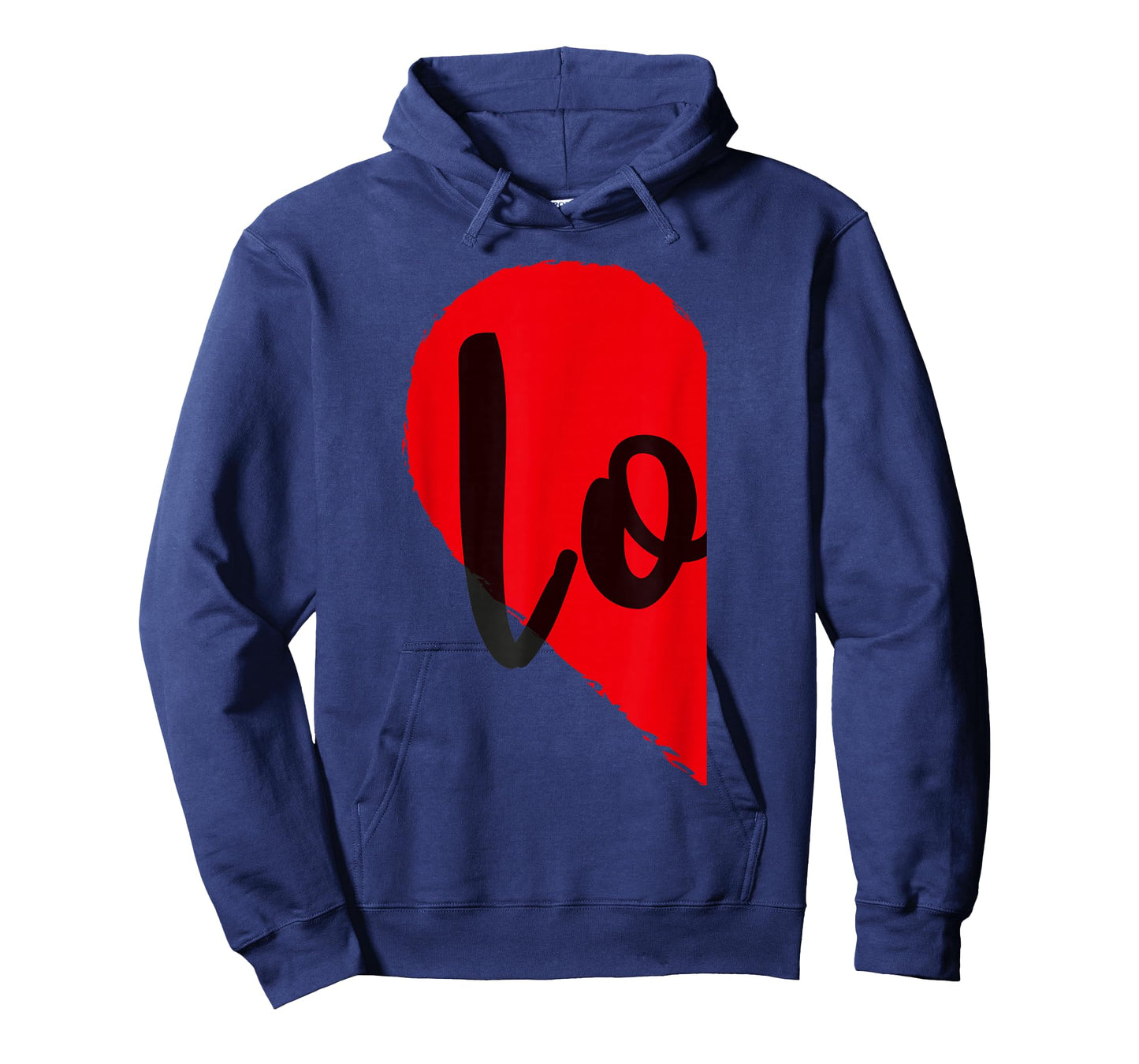 Couple Half Heart Love Funny Valentines Day Women Men Adult T-Shirt