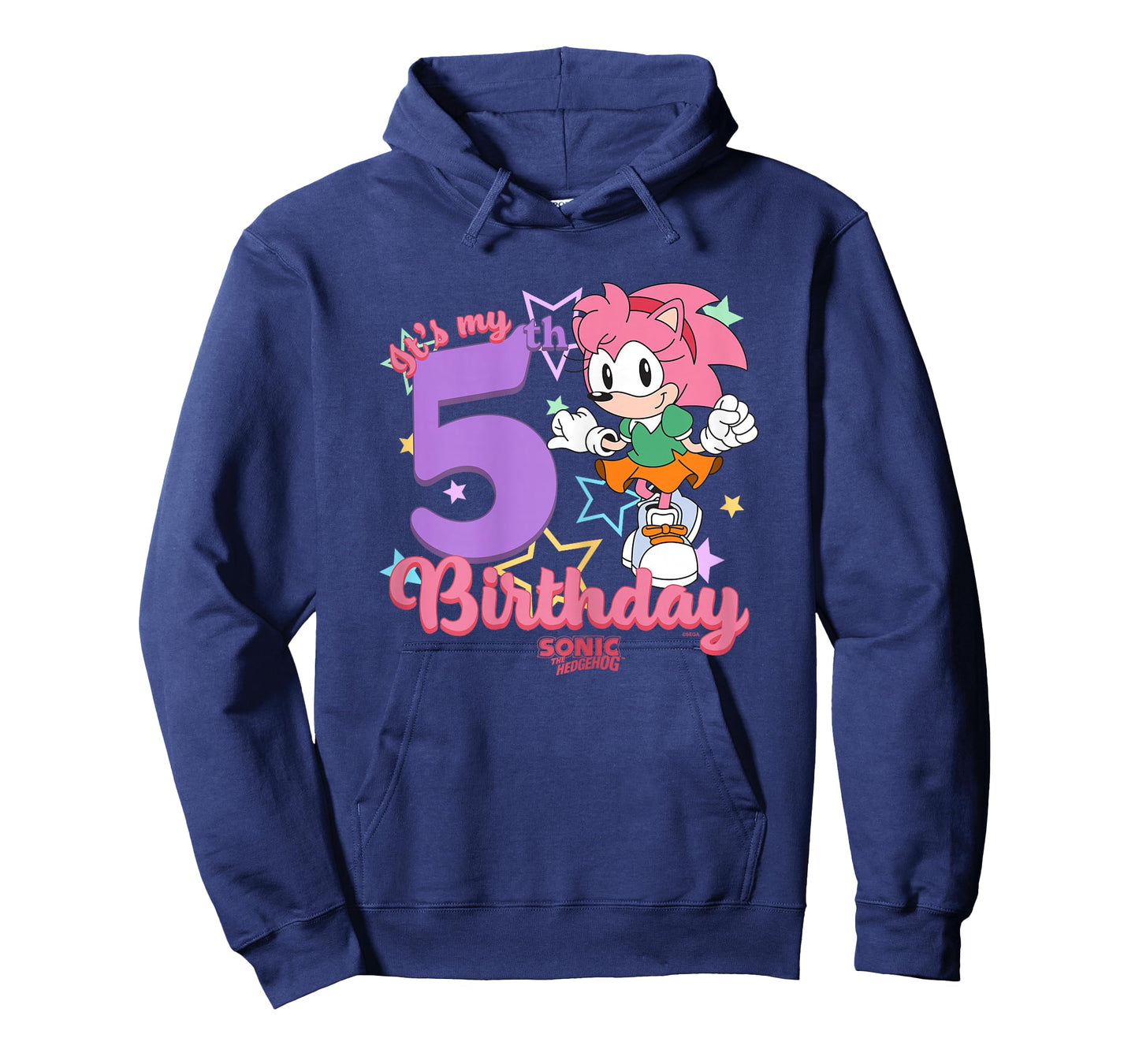 Sonic The Hedgehog It's My 5th Birthday Amy Rose Vintage Art T-Shirt