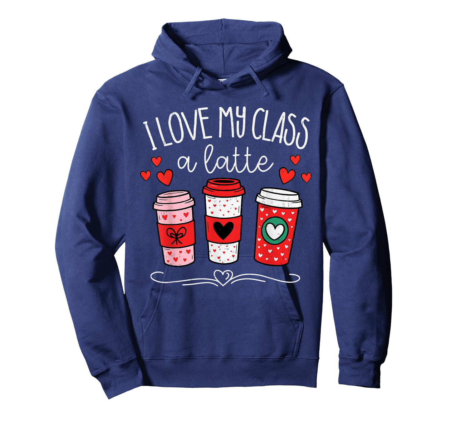 I Love My Class A Latte Coffee Valentines Day Teachers Women T-Shirt