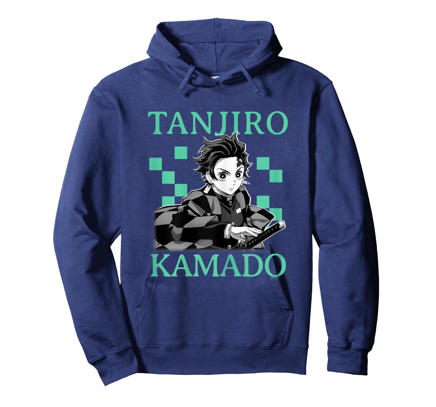 Demon Slayer: Kimetsu no Yaiba Tanjiro Green Checkered T-Shirt