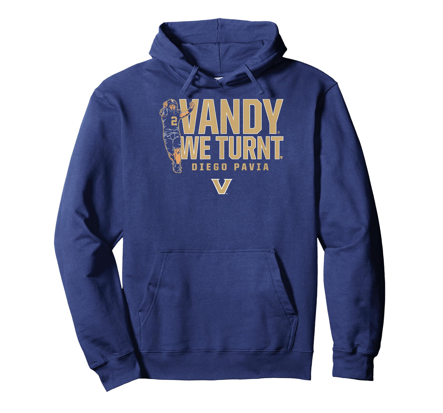Vanderbilt Football: Diego Pavia Vandy We Turnt - Vanderbilt T-Shirt