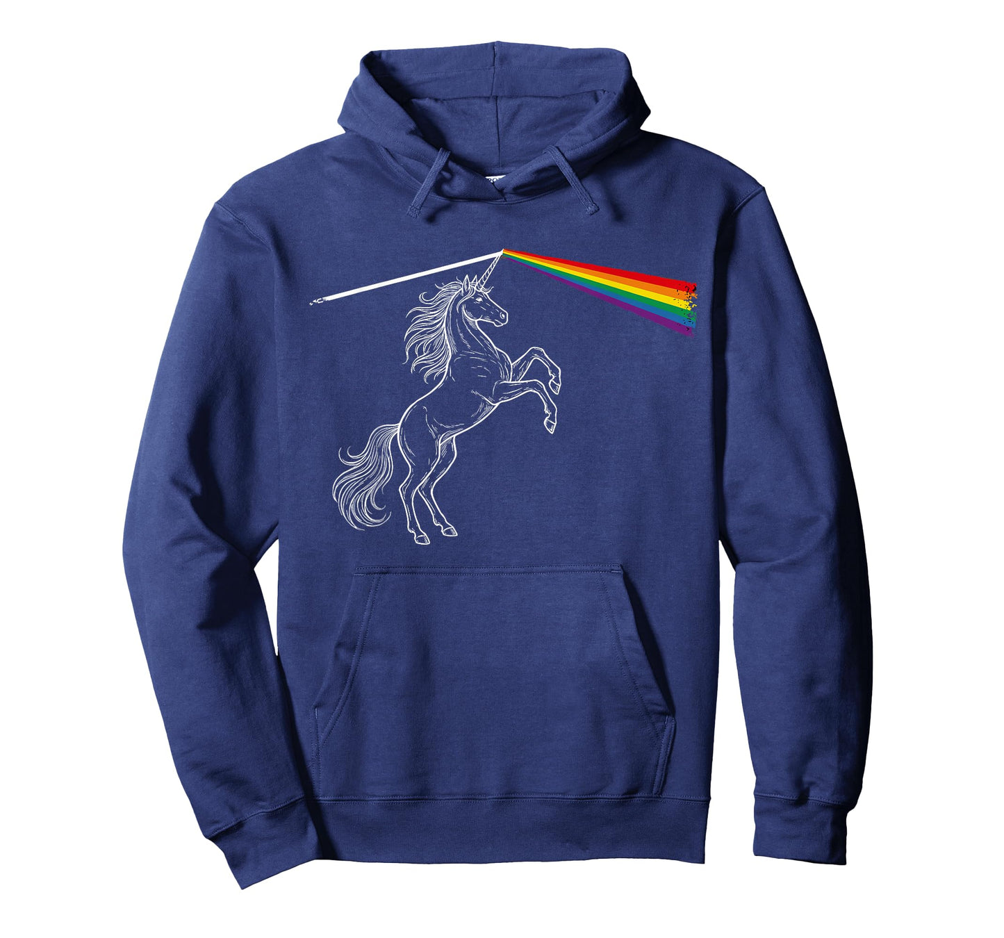 Playing with Light Unicorn Rainbow Men Kids Women T-Shirt
