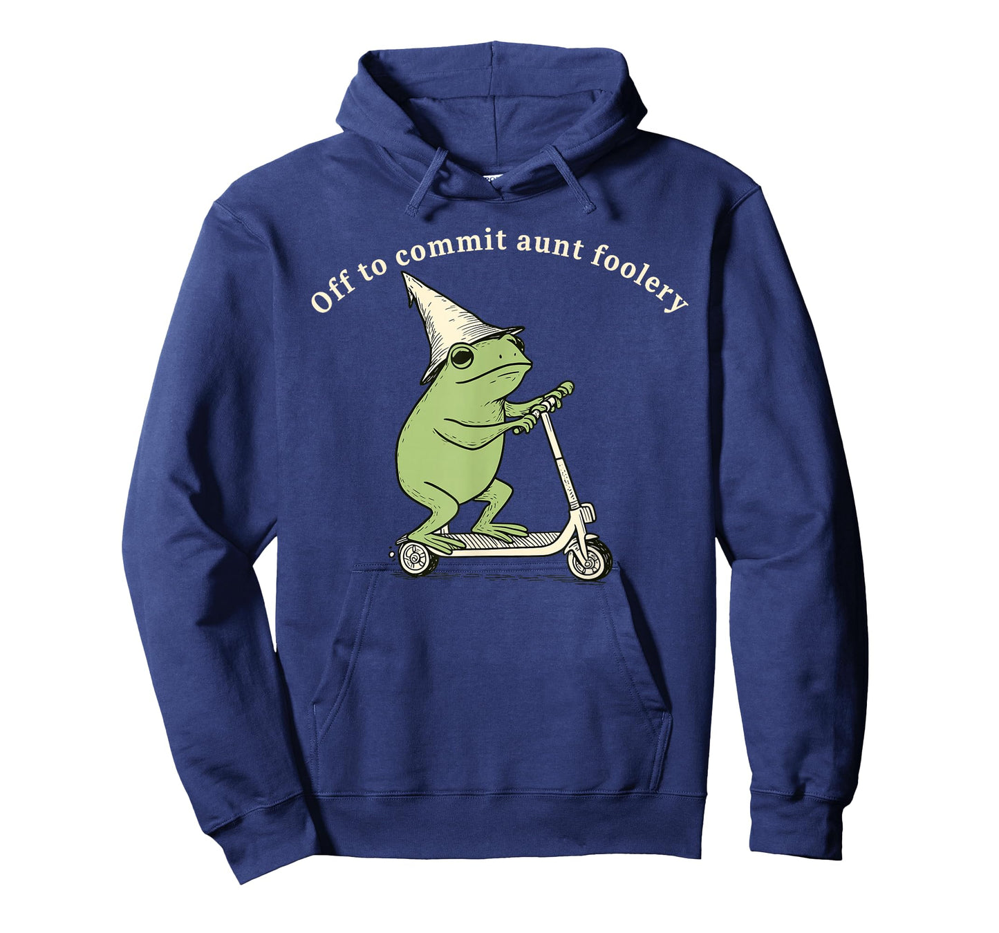 Off to Commit Aunt Foolery Funny Aunt Frog Scooter T-Shirt