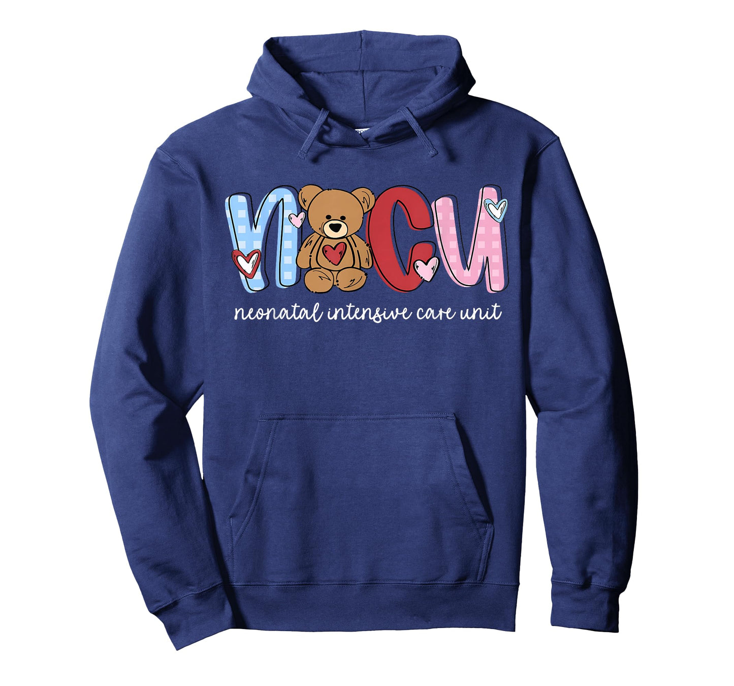 NICU Nurse Valentine Cute Bear Nursing Valentines Day T-Shirt