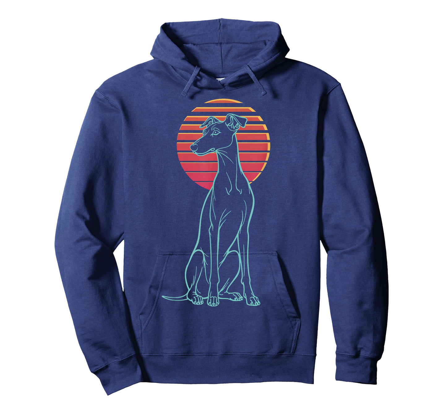 Greyhound Lover Dog Owner Retro Synthwave 80s T-Shirt
