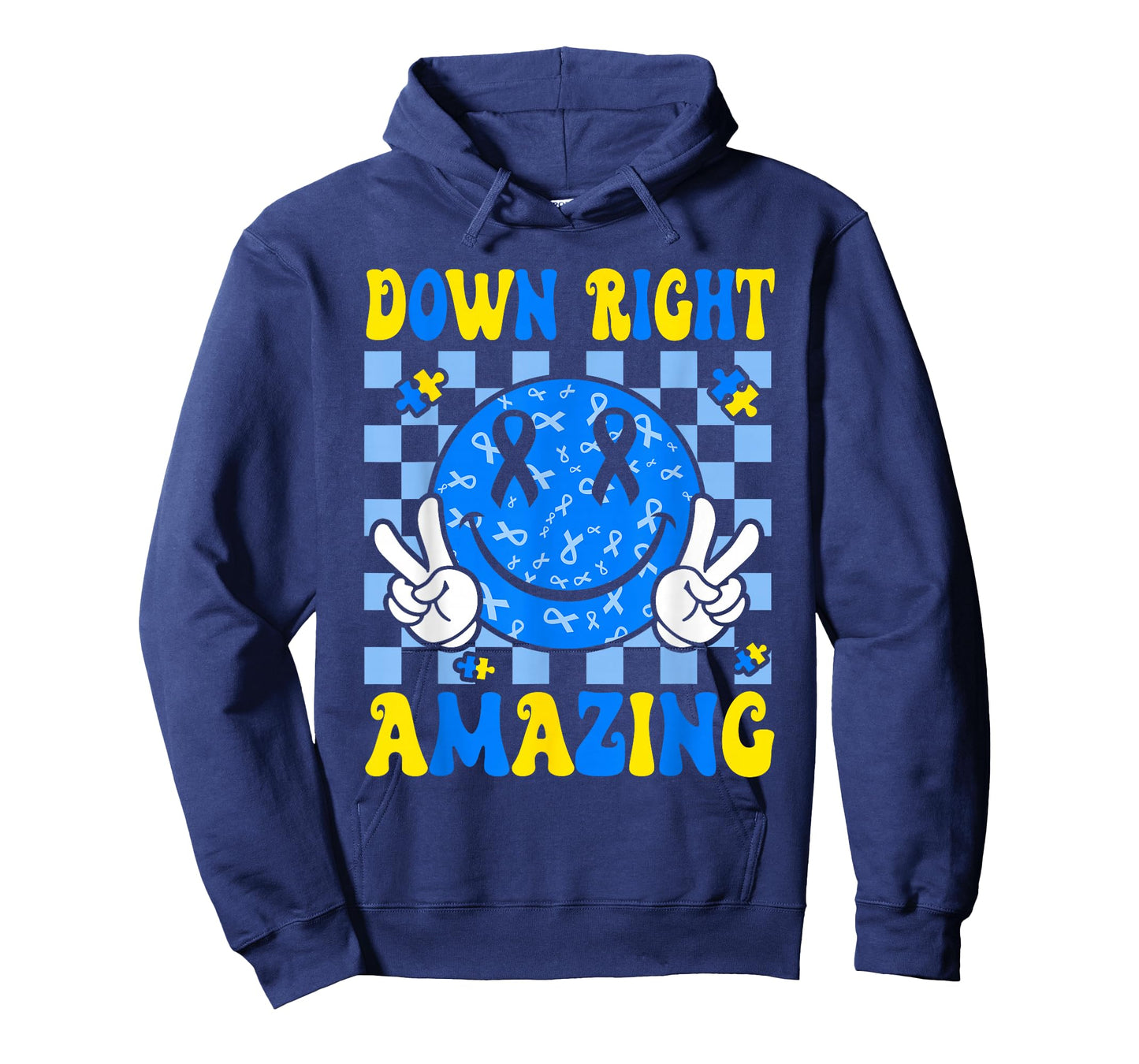 Down Right Amazing Smile Face Down Syndrome Awareness Kids T-Shirt