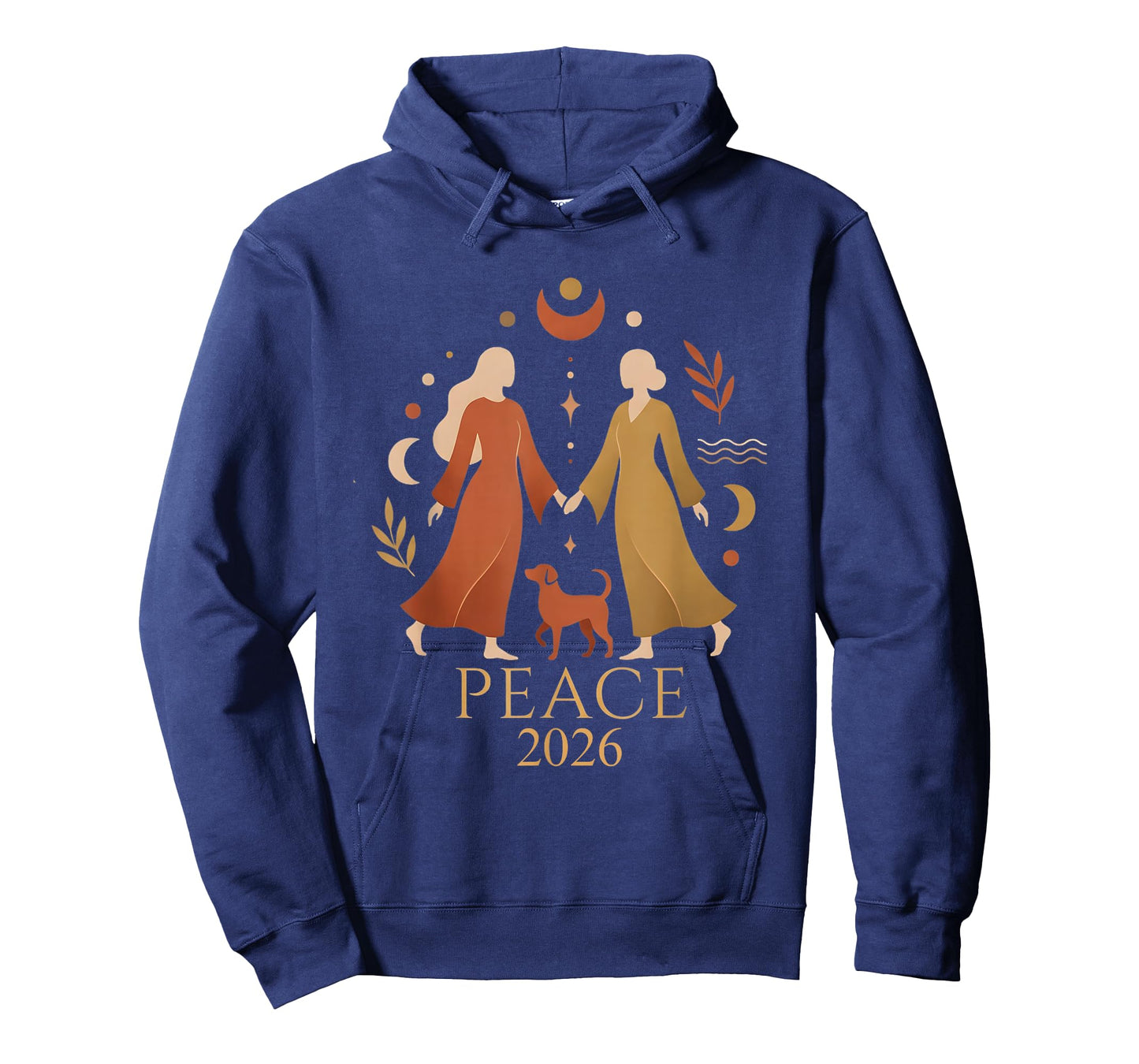 Walk Peace 2026 World Peace Women Monks Aloka Dog Spiritual T-Shirt