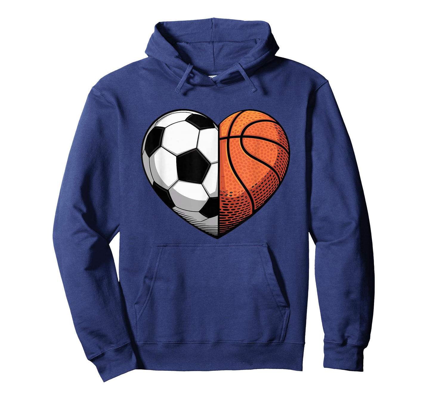 Soccer and Basketball Heart Sports T-Shirt