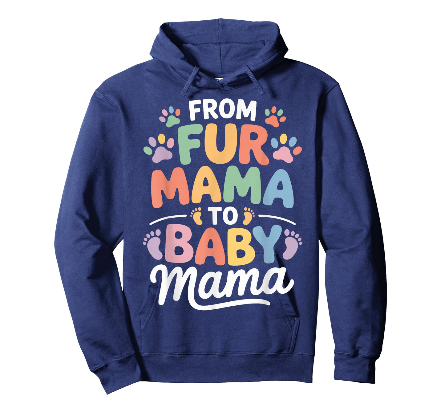 from Fur Mama to Baby Mama Funny Pregnancy Pregnant T-Shirt