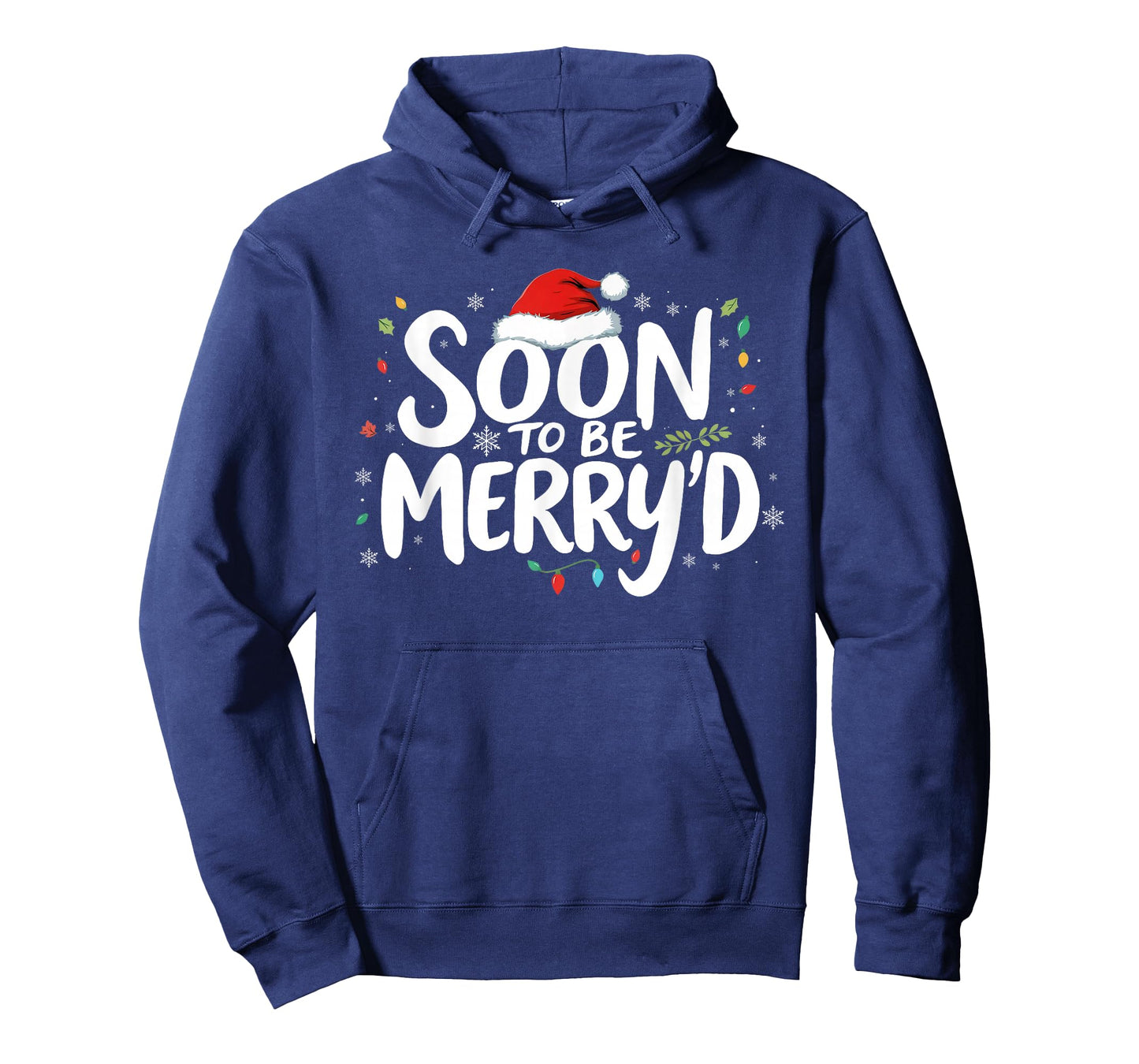 Soon to Be Merry'd Christmas Engaged Fiance Santa Couples T-Shirt