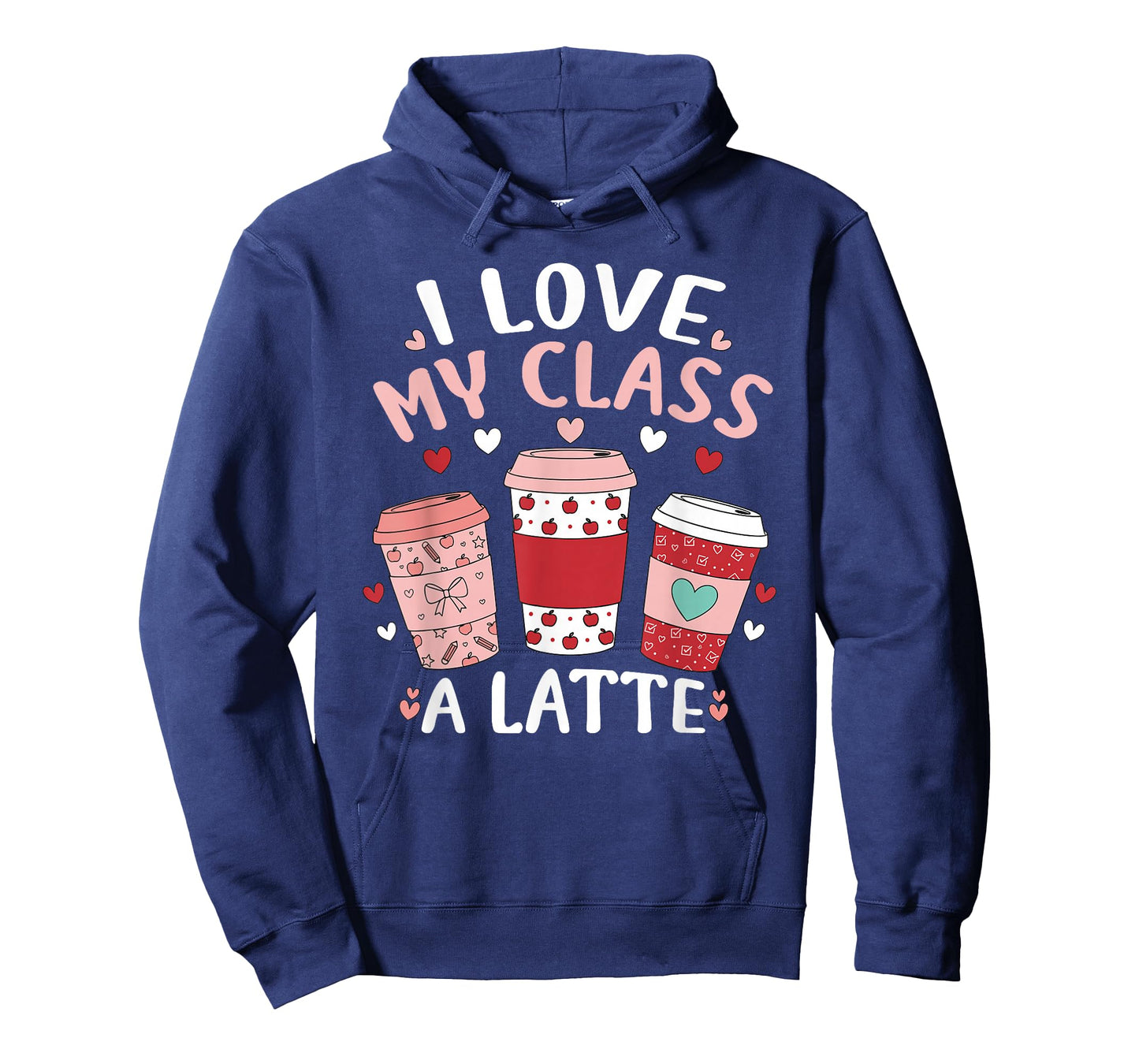 I Love My Class A Latte Valentine's Day Teacher Coffee Lover T-Shirt