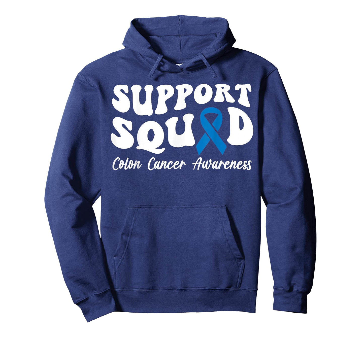 Colon Cancer Blue Ribbon Support Squad Colon Cancer T-Shirt