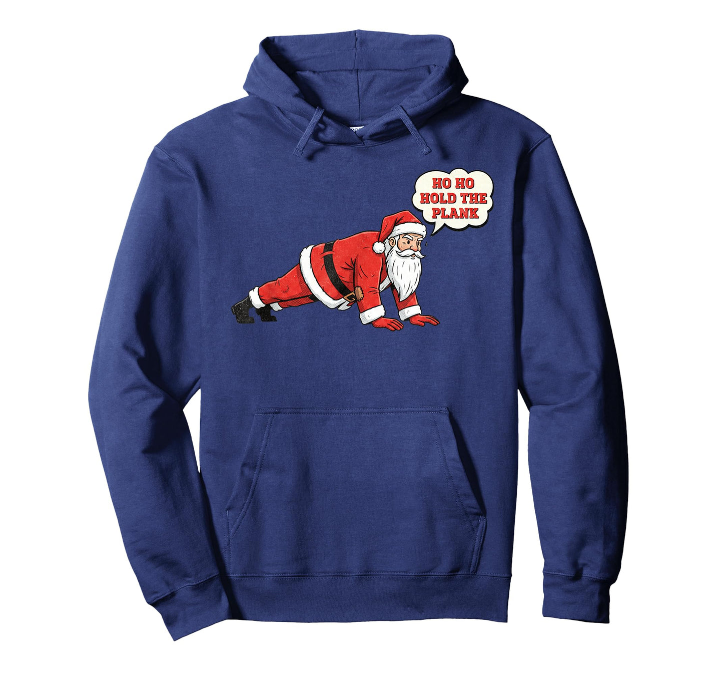 Ho Ho Hold The Plank Funny Santa Christmas Workout T-Shirt