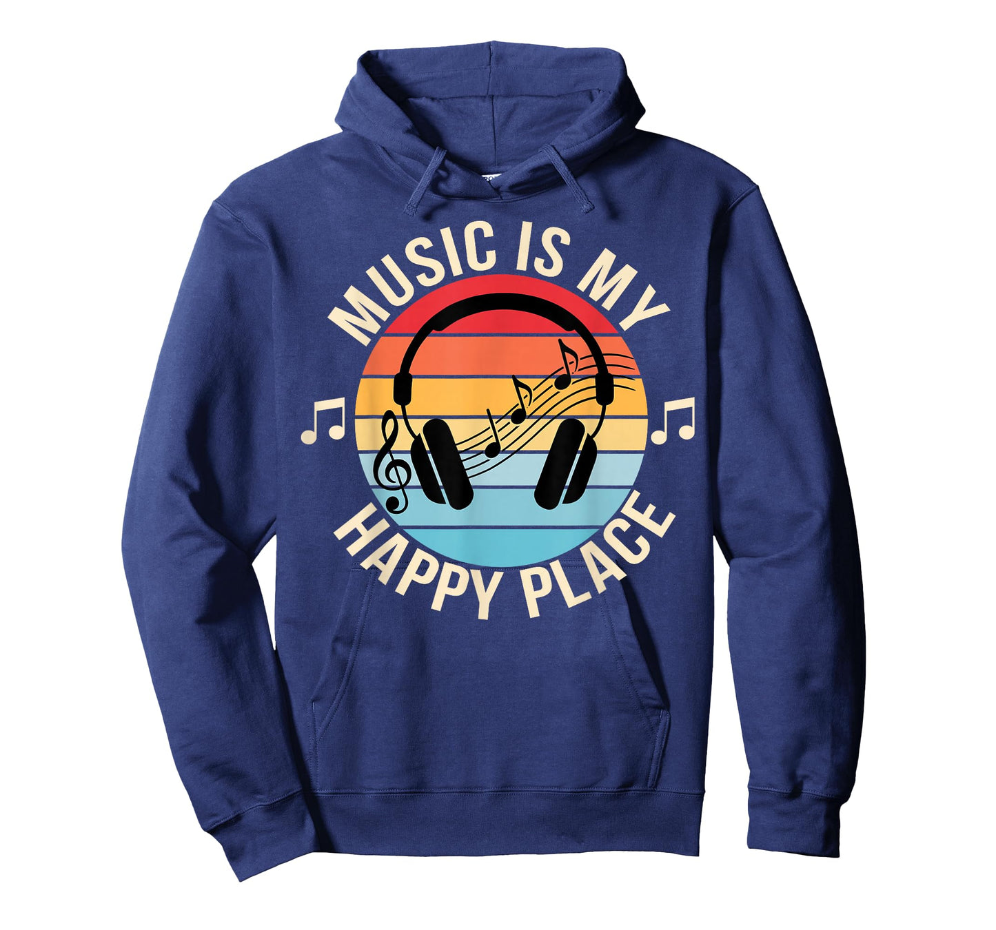 Music is My Happy Place Music Teacher Funny Music Lover T-Shirt