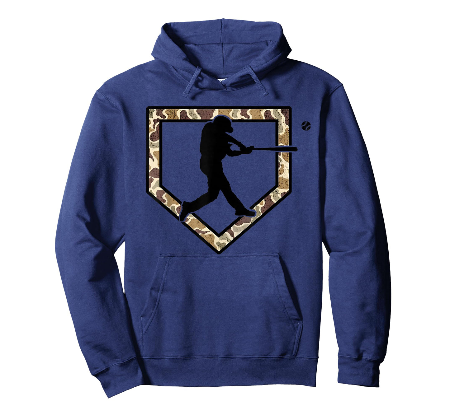 Camo Home Plate Camouflage Funny Baseball Batter Youth Boys T-Shirt