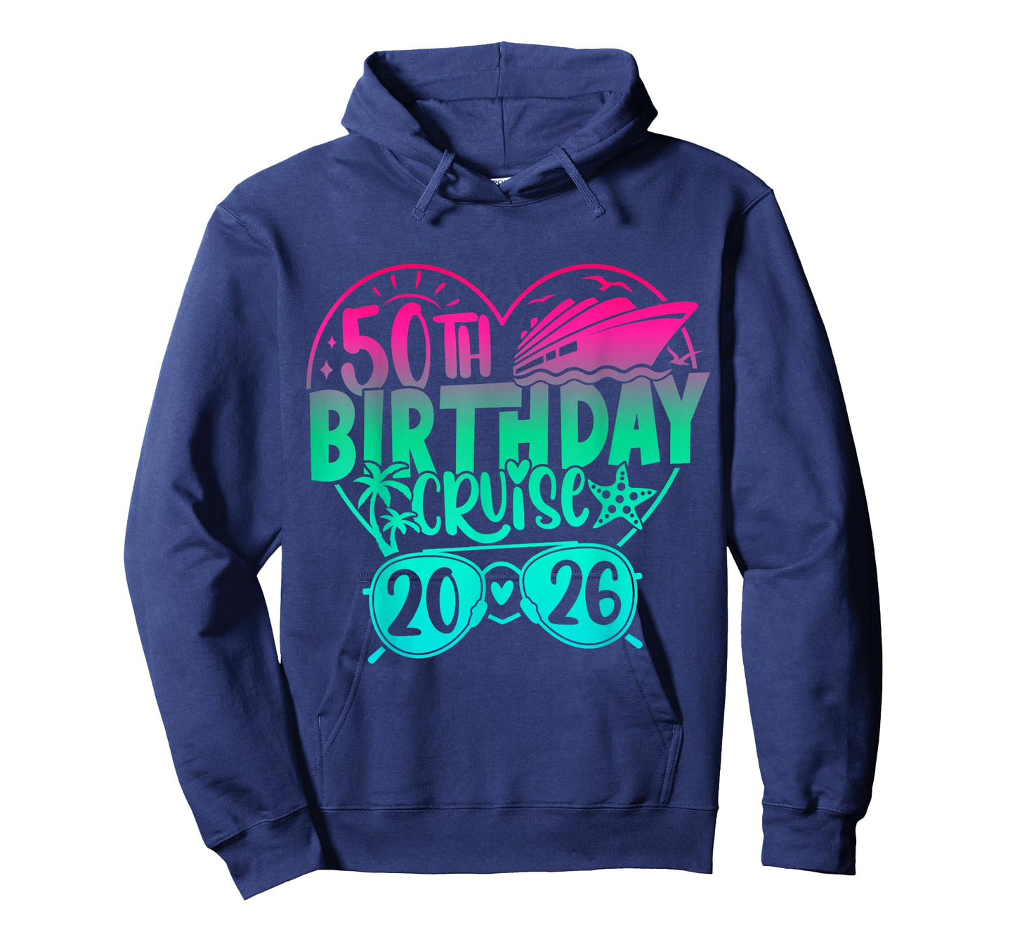 50th Birthday Cruise 2026 Family Cruise Vacation 50th Bday T-Shirt