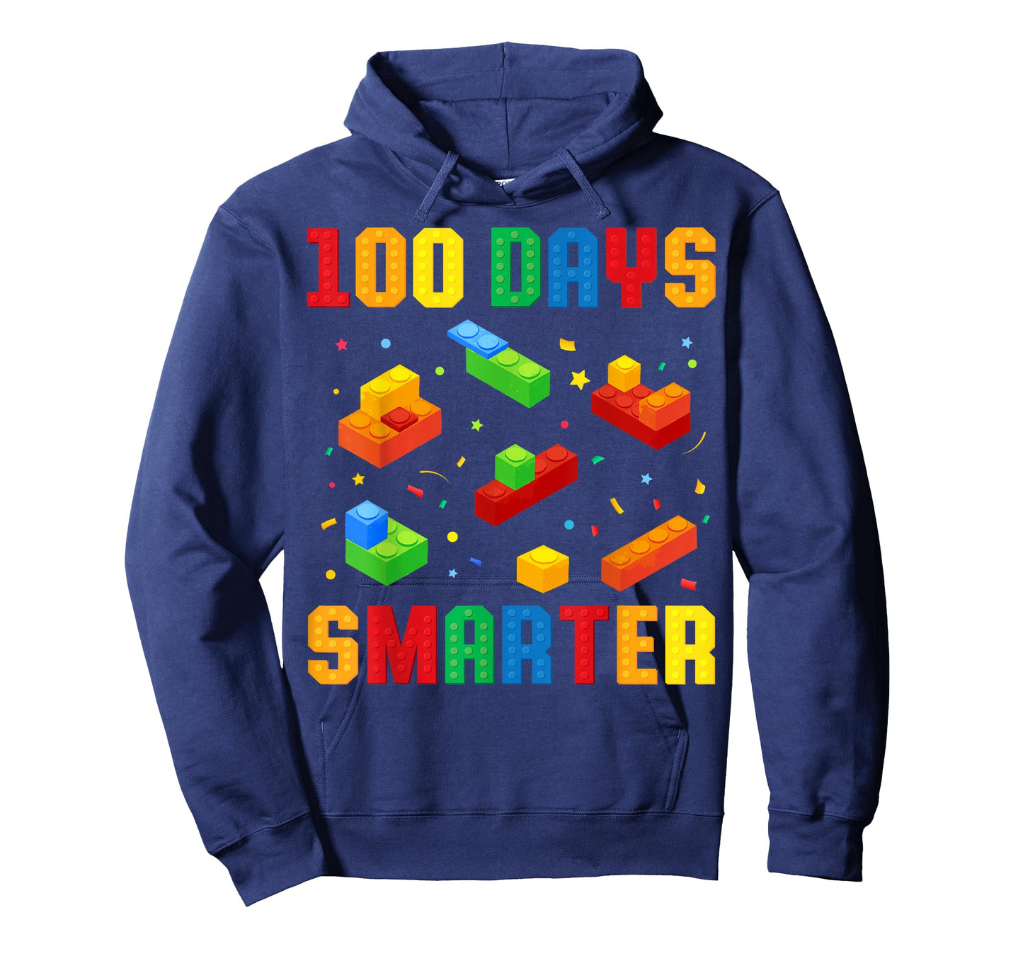100 Days Smarter Building Blocks 100th Day of School Boys T-Shirt