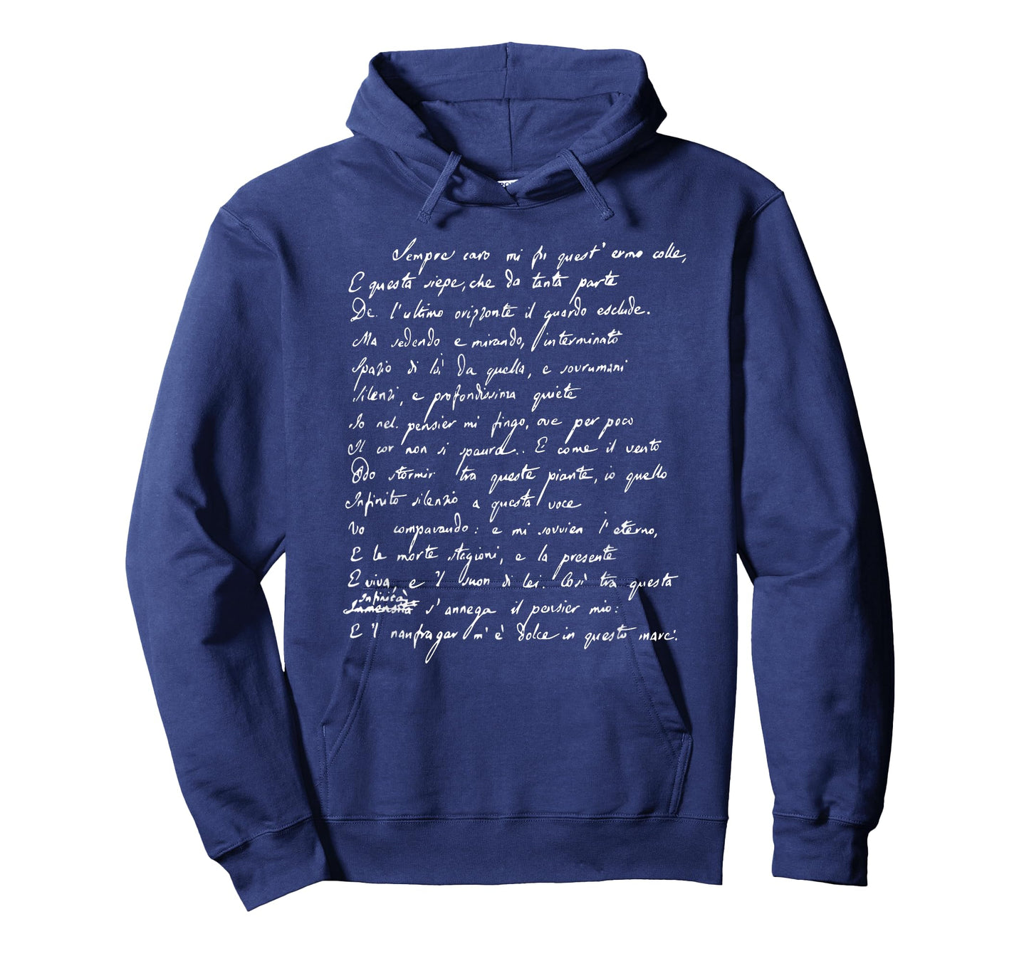 Poetry Giacomo Leopardi Poem L'Infinito Italian Poet T-Shirt