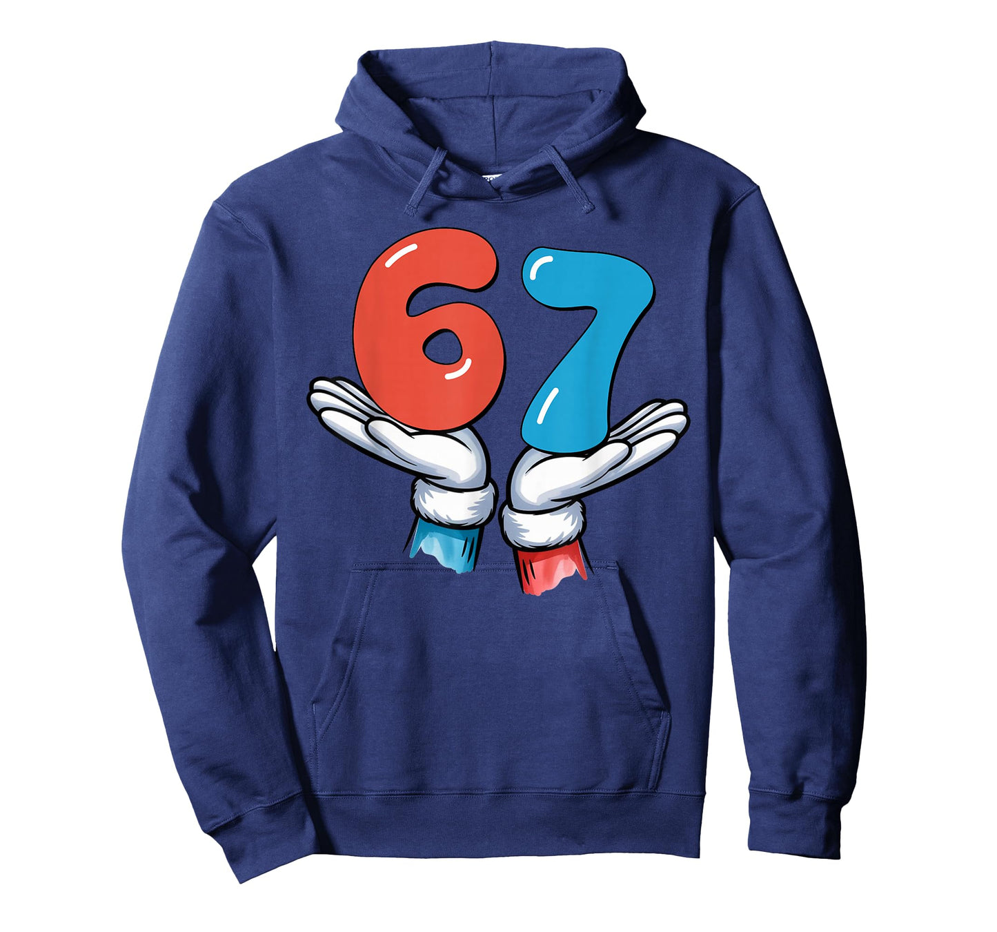 67 Six Seven Meme Gen Alpha Slang 6 7 Hands Funny T-Shirt
