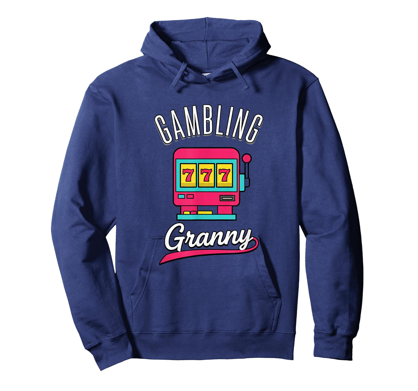 Grandparent Gambling Granny Slot Machine Design T-Shirt