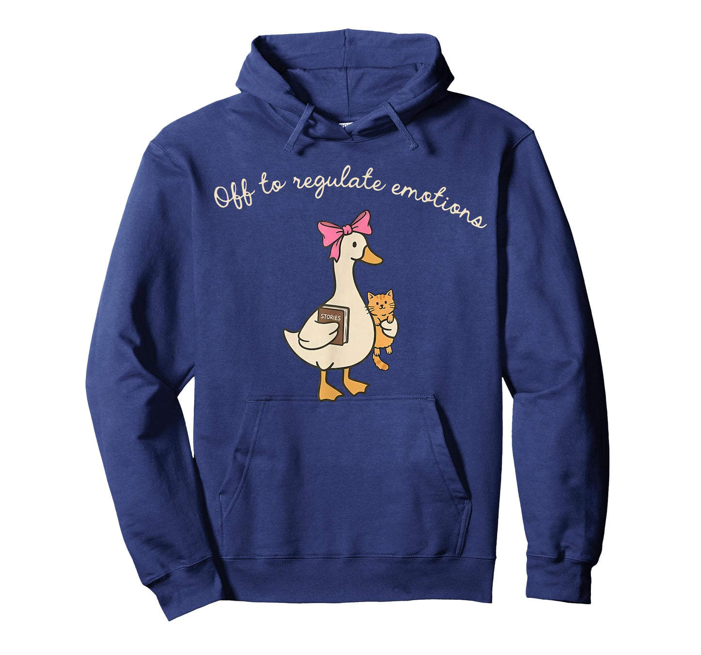 Off to Regulate Emotions Funny Goose Mental Health Coquette T-Shirt