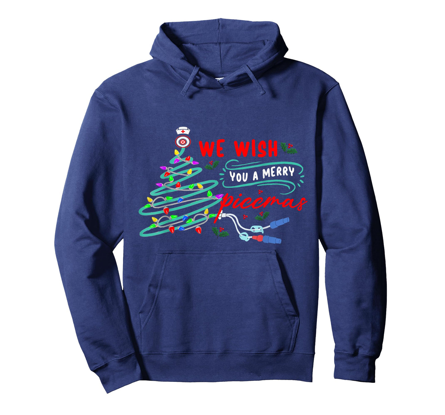 PICC Nurse Christmas ICU RN ER Nursing Xmas Pediatric T-Shirt