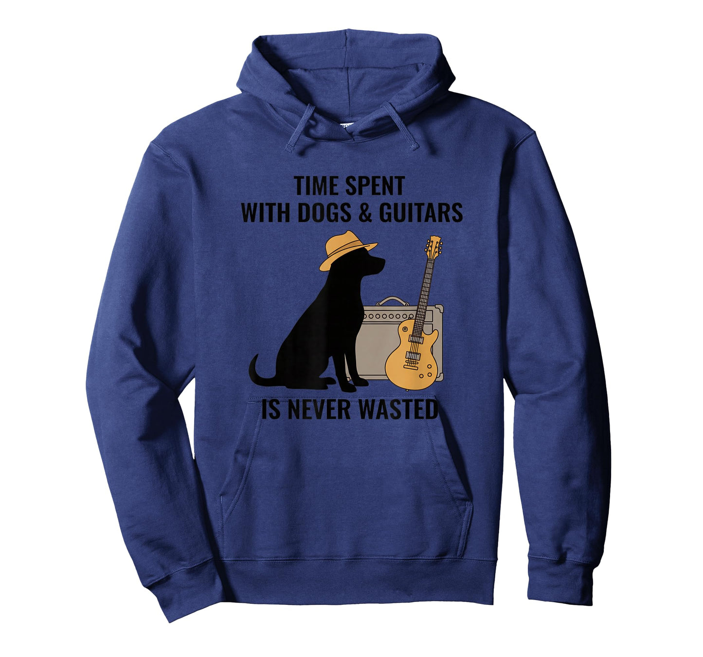 Dog Lover Time Spent with Dogs & Guitars Design T-Shirt