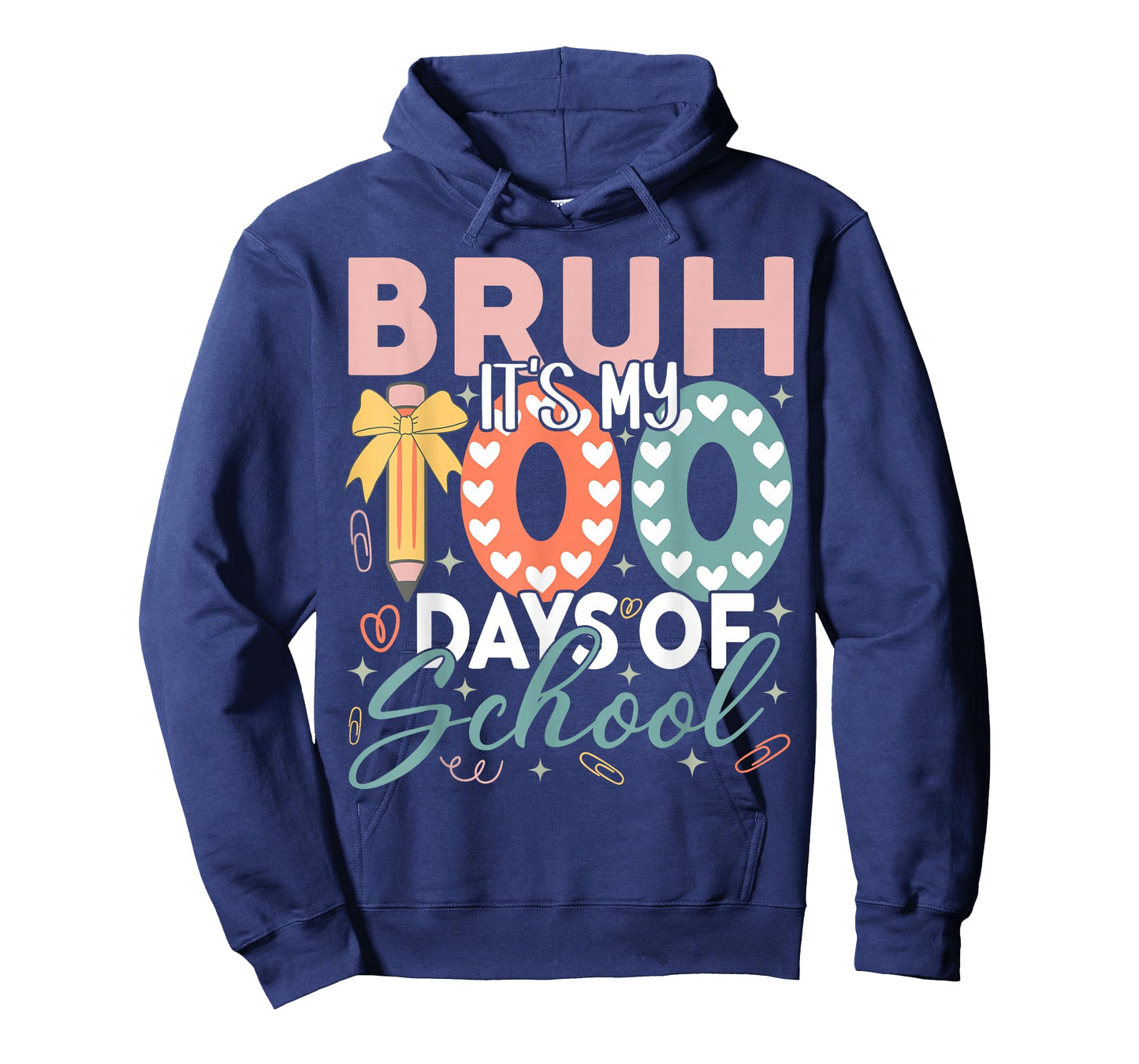 Bruh Its My 100 Days of School 100th Day of School Boys Kids T-Shirt