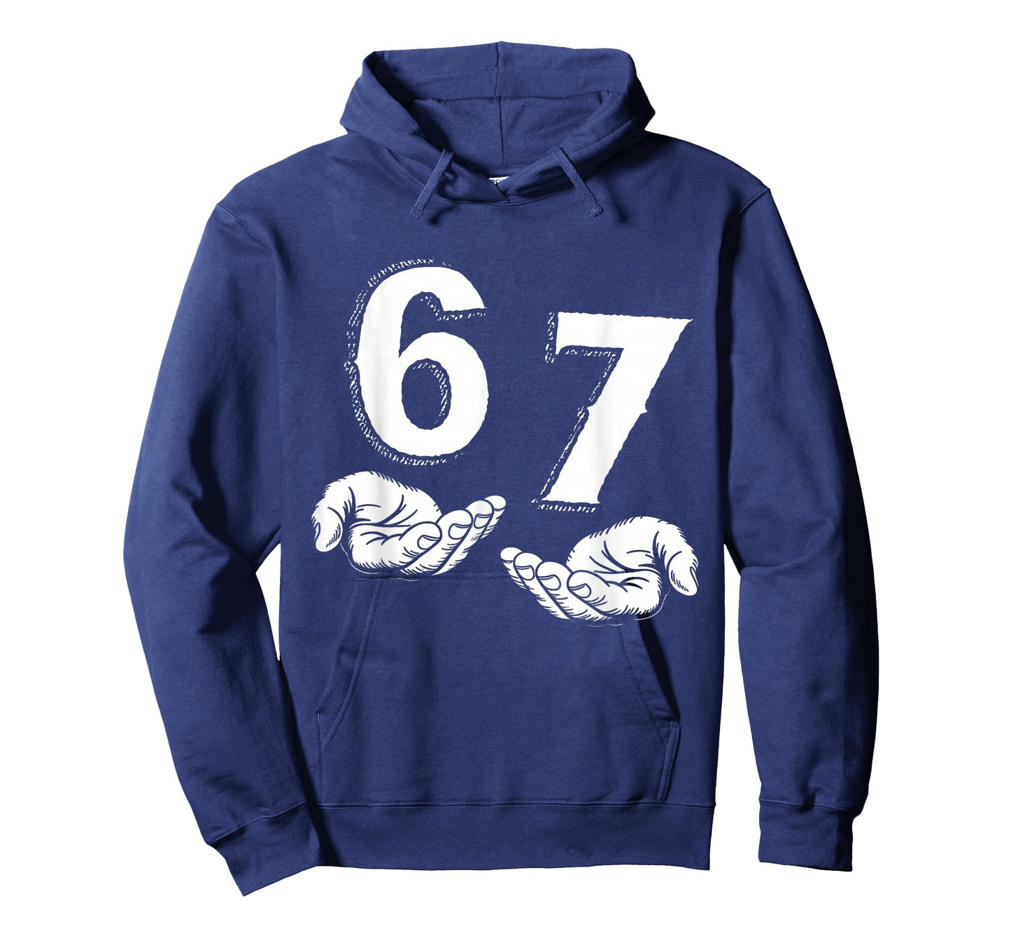 67 Six Seven Meme Gen Alpha Slang 6 7 Hands Funny Boys Kids T-Shirt