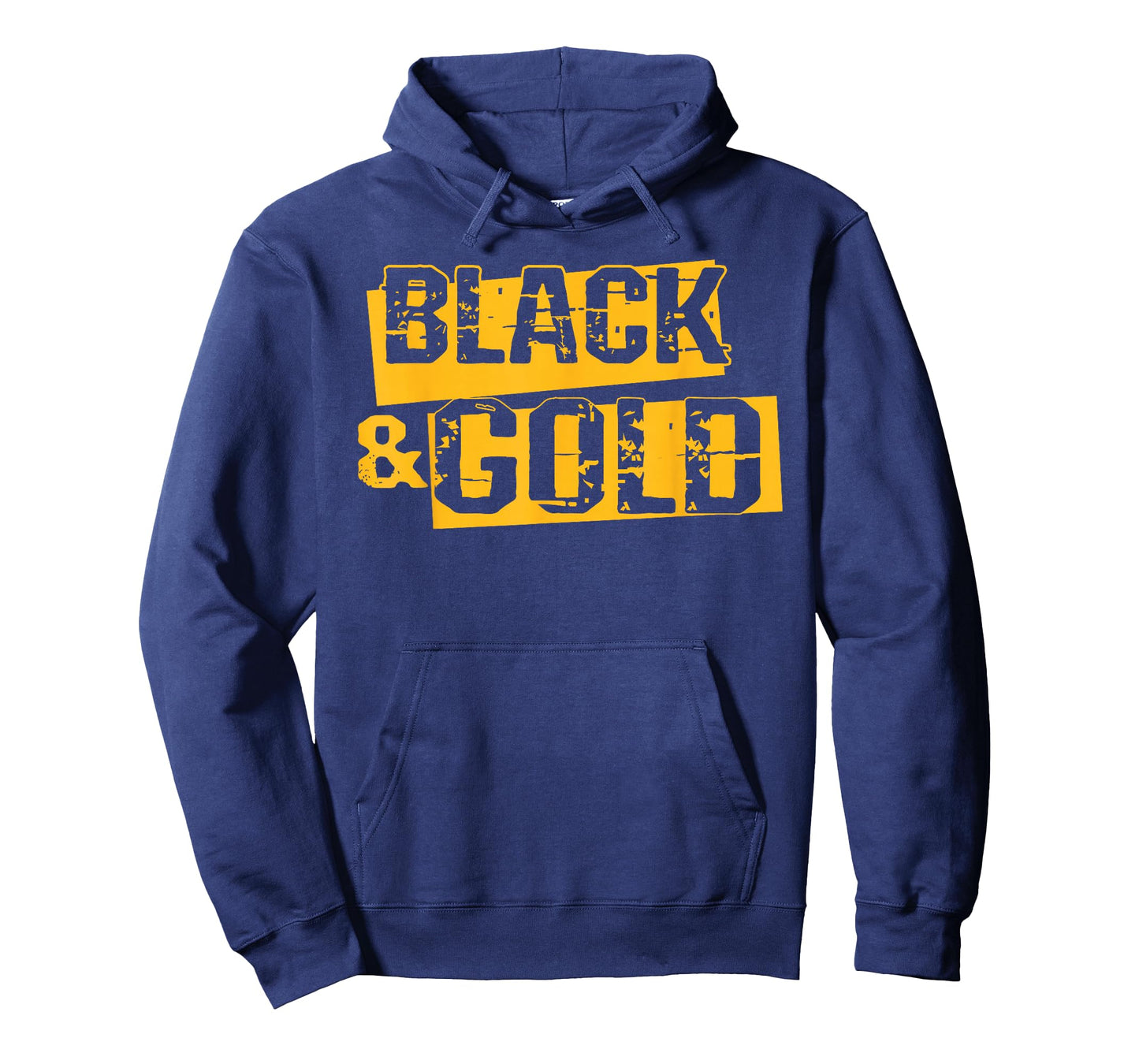 Black & Gold Game Day Team Spirit High School Football Fan T-Shirt