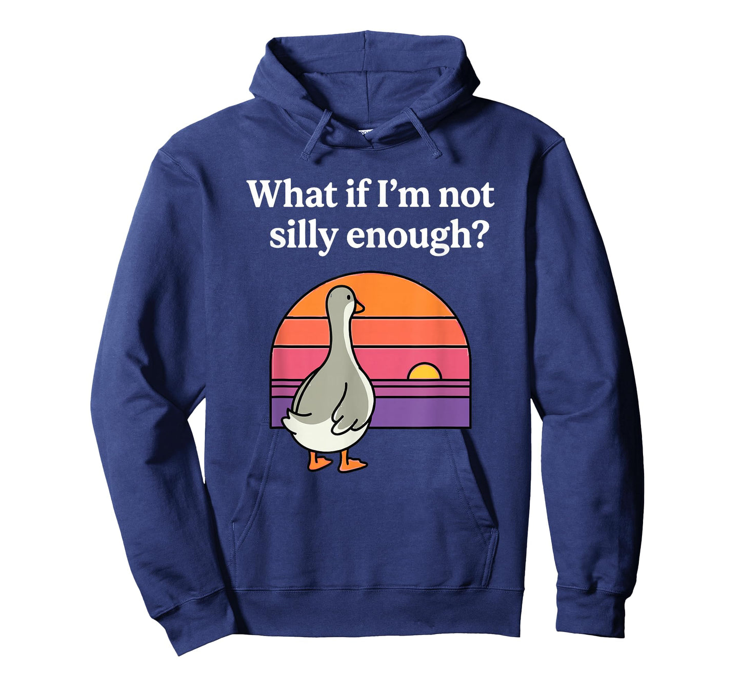 What If I'm Not Silly Enough Funny Goose Meme Duck Sunset T-Shirt