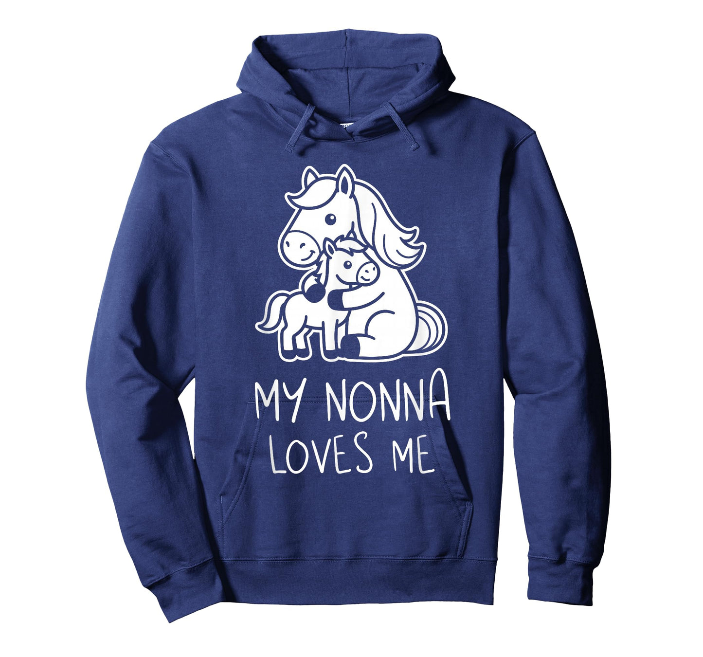 Cute Baby & Grandma My Nonna Loves Me Horse T-Shirt