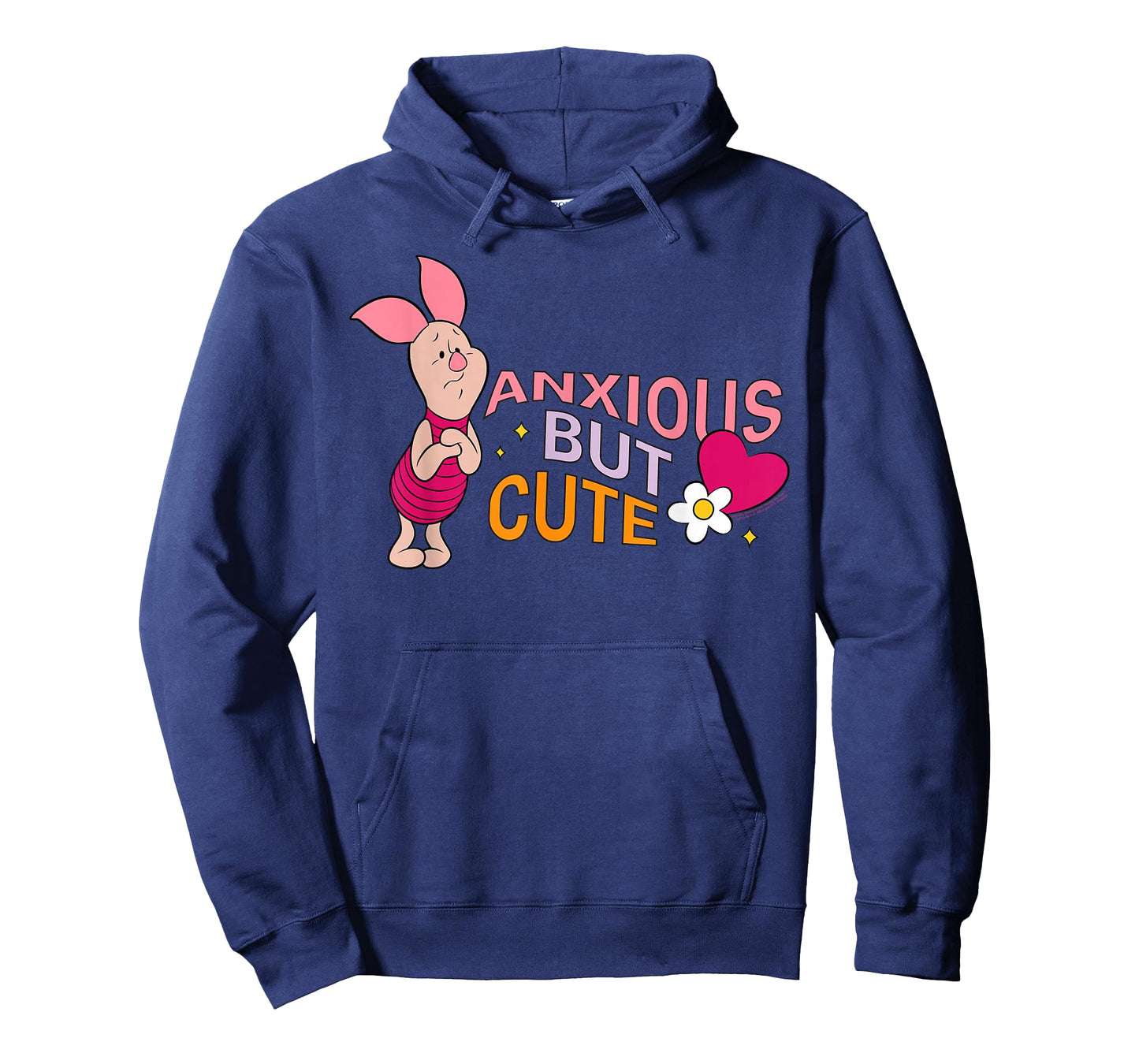 Disney Winnie The Pooh Piglet Anxious But Cute Funny Mood T-Shirt