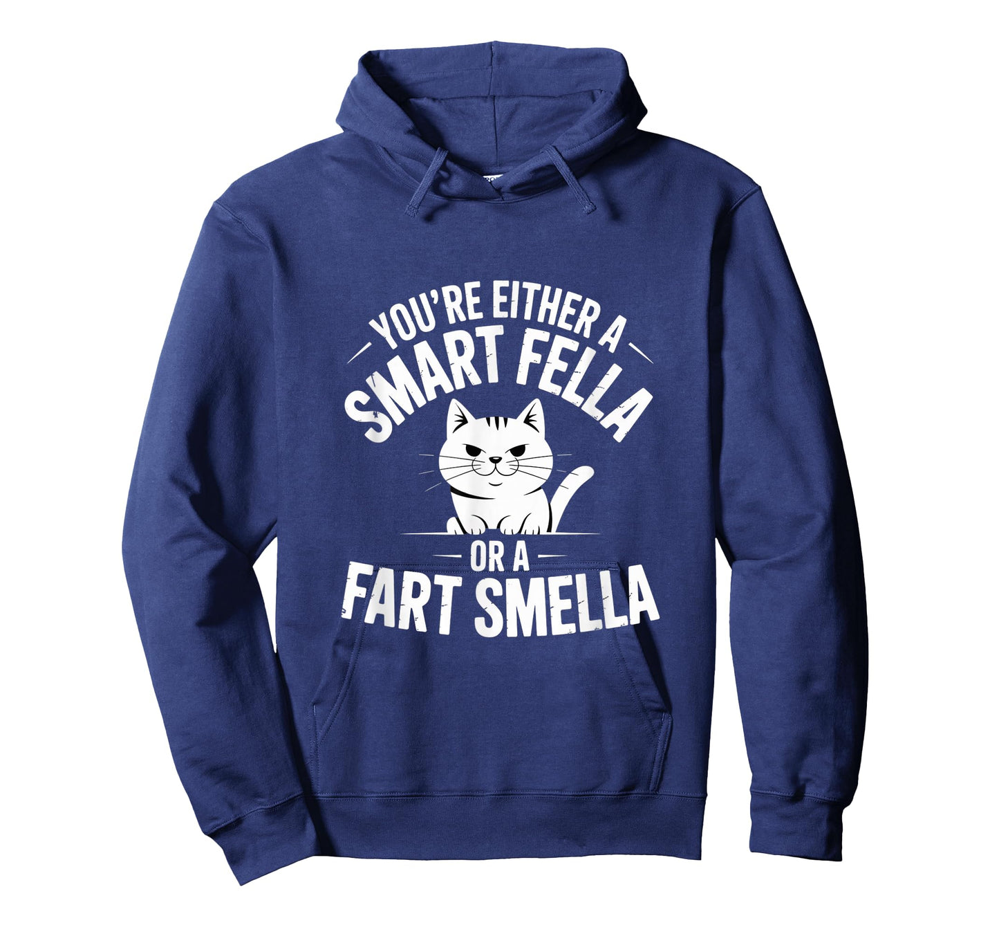 Smart Fella Fart Smella Funny Cat Spoonerism Humor T-Shirt