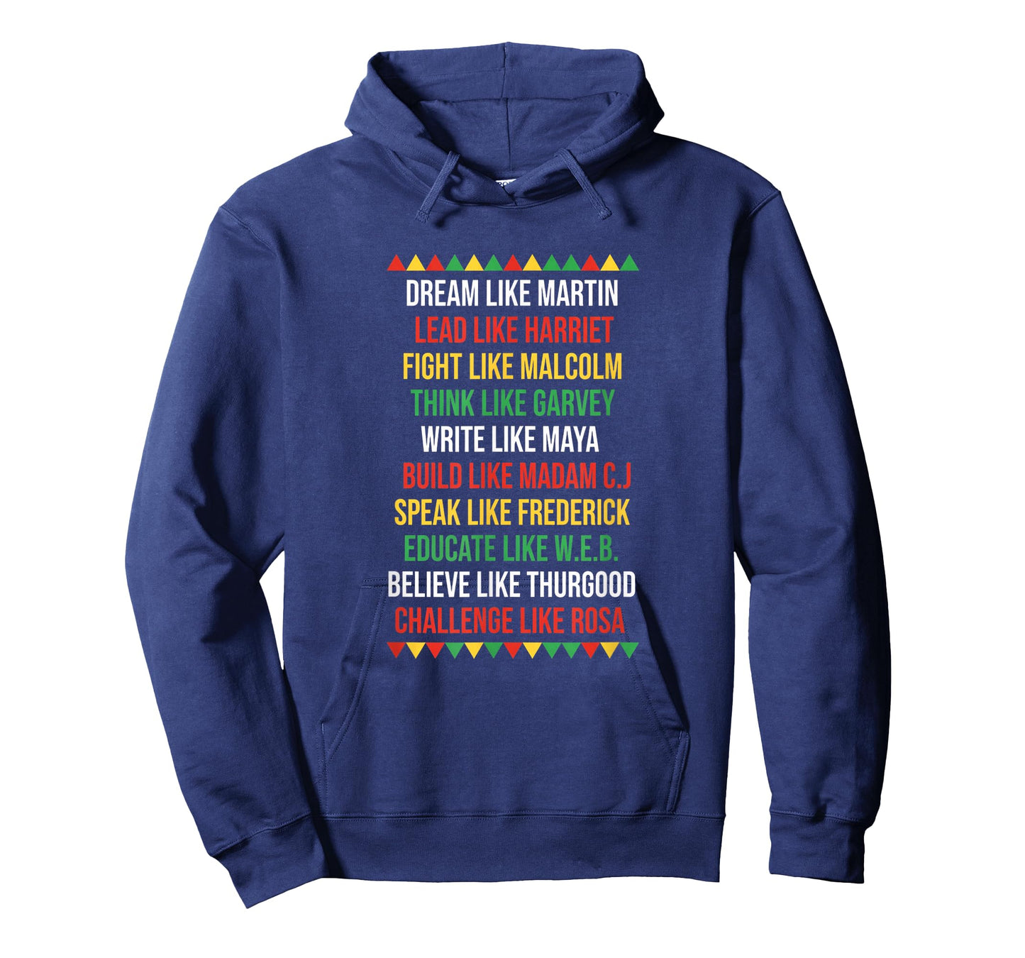 Dream Like Martin Lead Like Harriet Fight Like Malcolm Afro T-Shirt