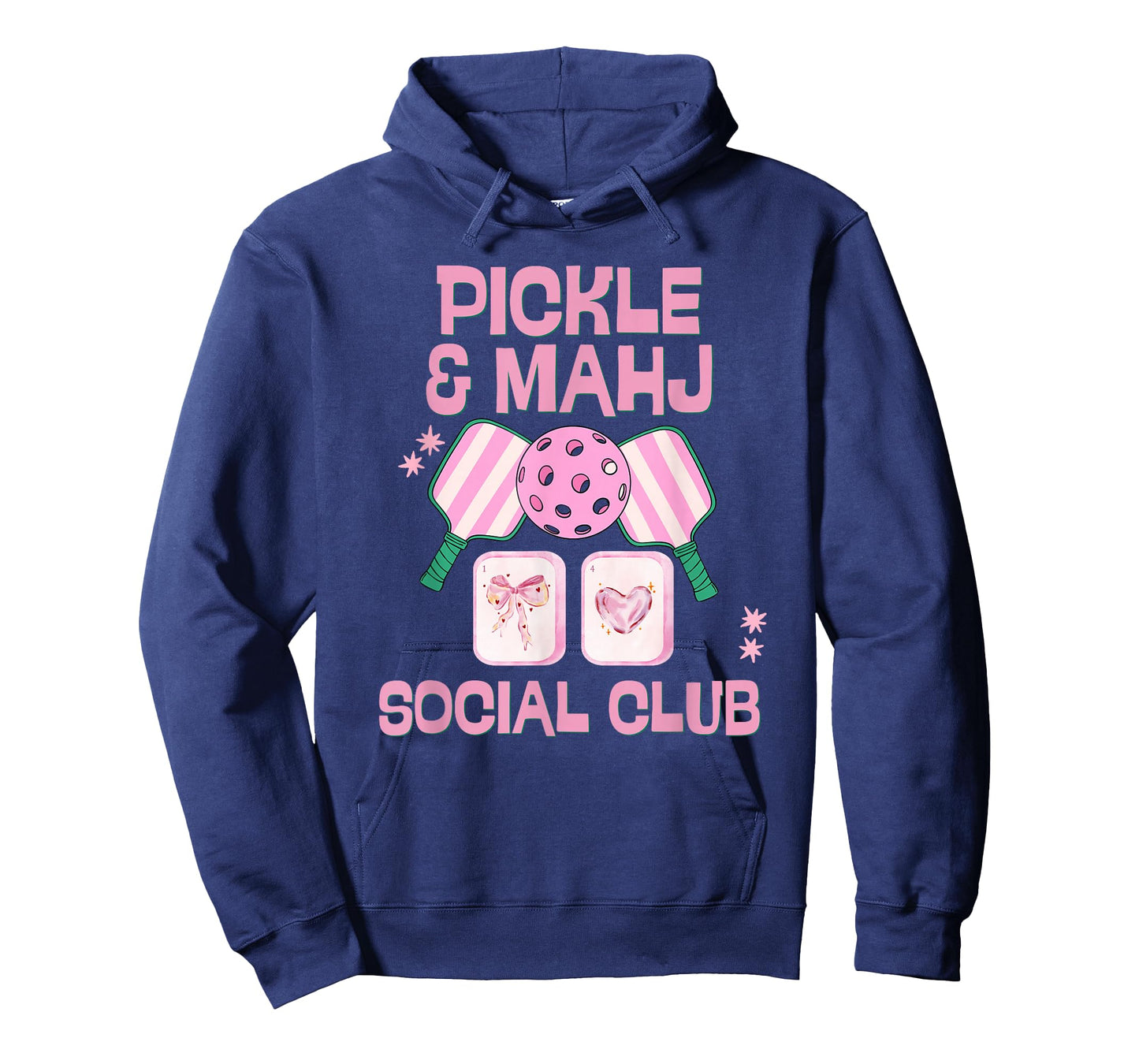 Pickle and Mahj Mahjong and Pickleball Social Club mah Jong T-Shirt