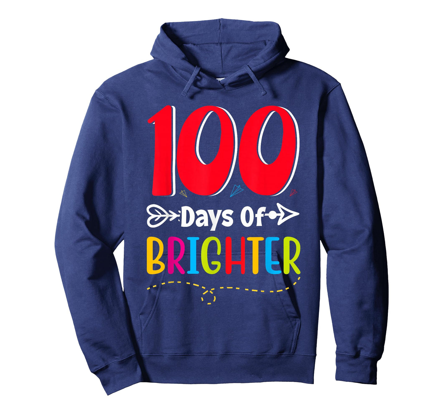 100 Days Brighter 100th Day of School Boys Kids T-Shirt