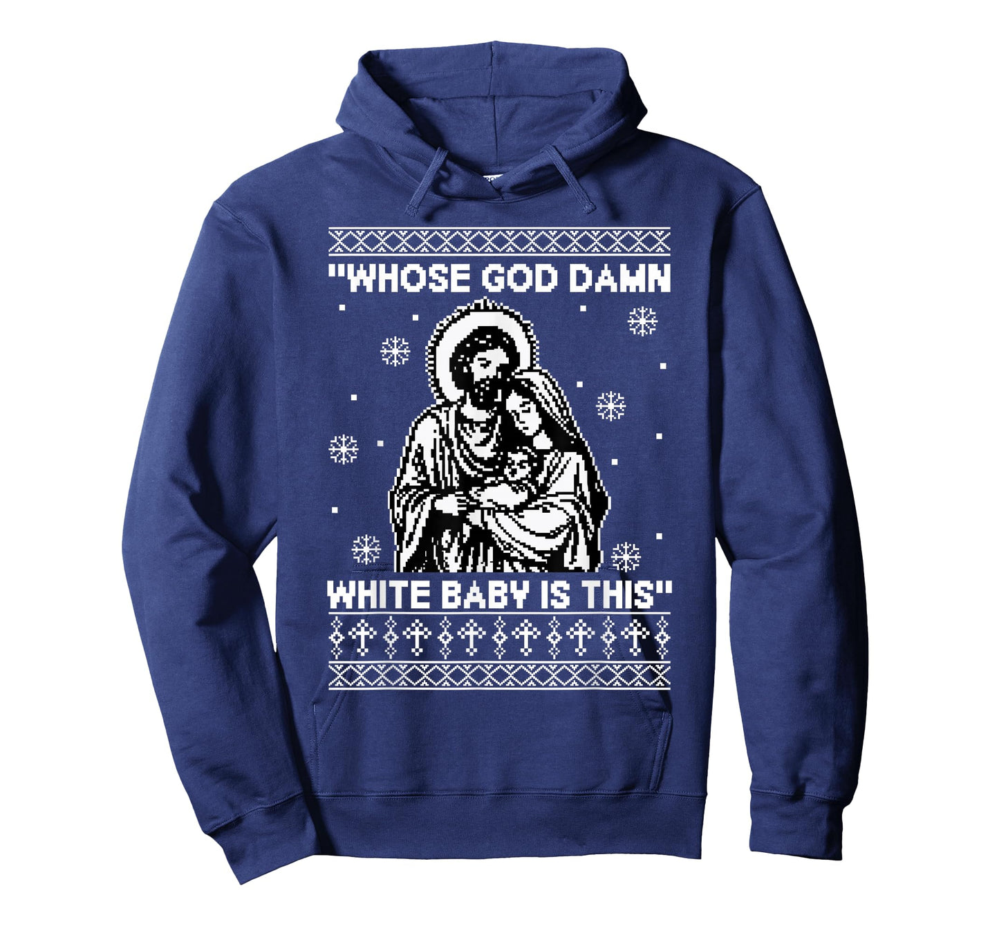 Whose God Damn White Baby is This Funny Christmas T-Shirt