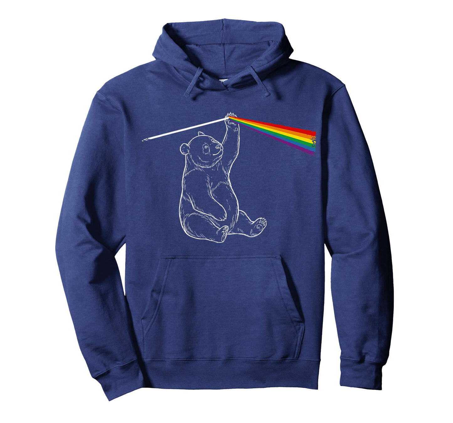 Playing with Light Panda Rainbow Men Kids Women T-Shirt